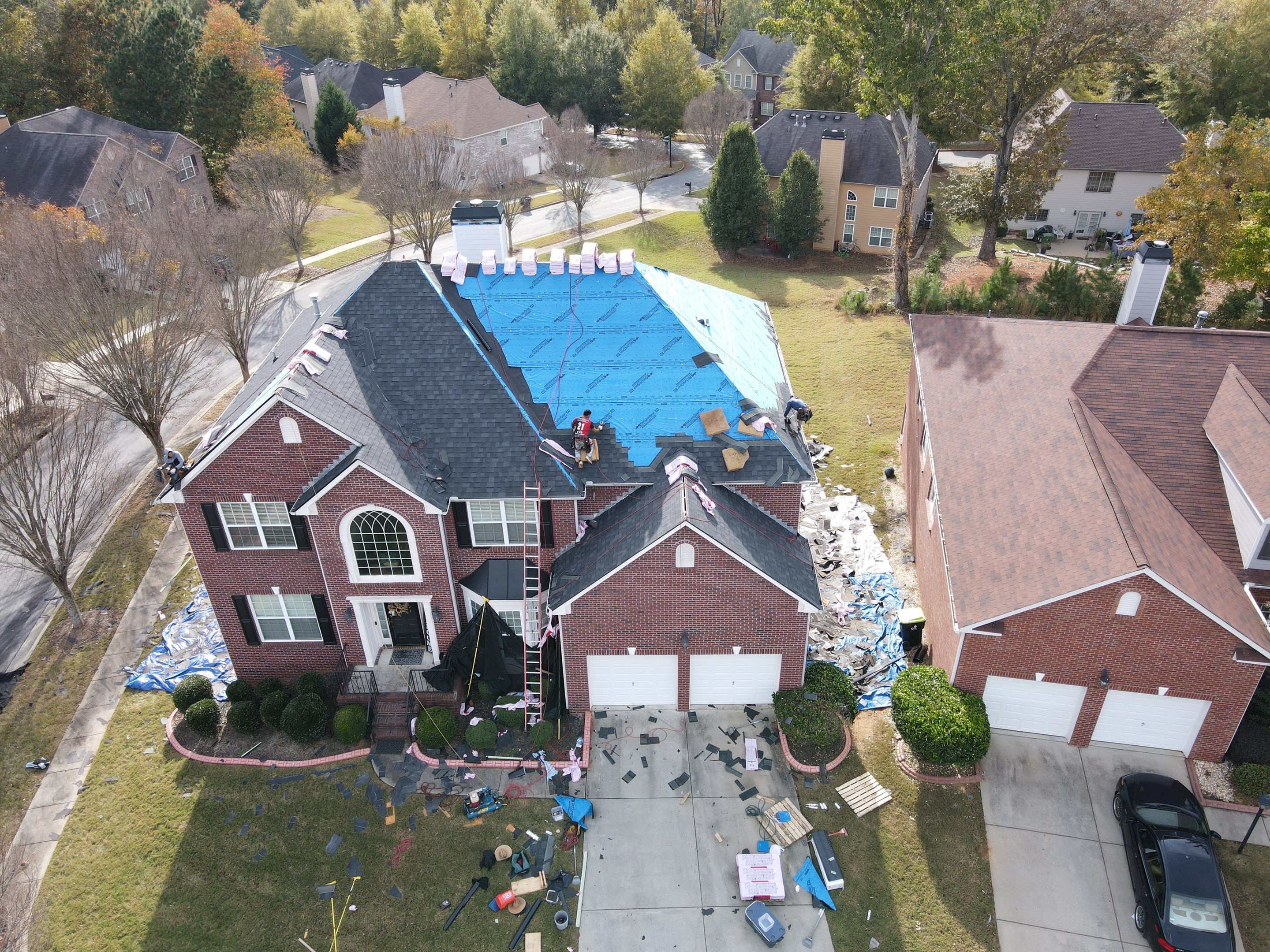 Residential Roofing Installation using Owens Corning by Inspector Roofing and Restoration
