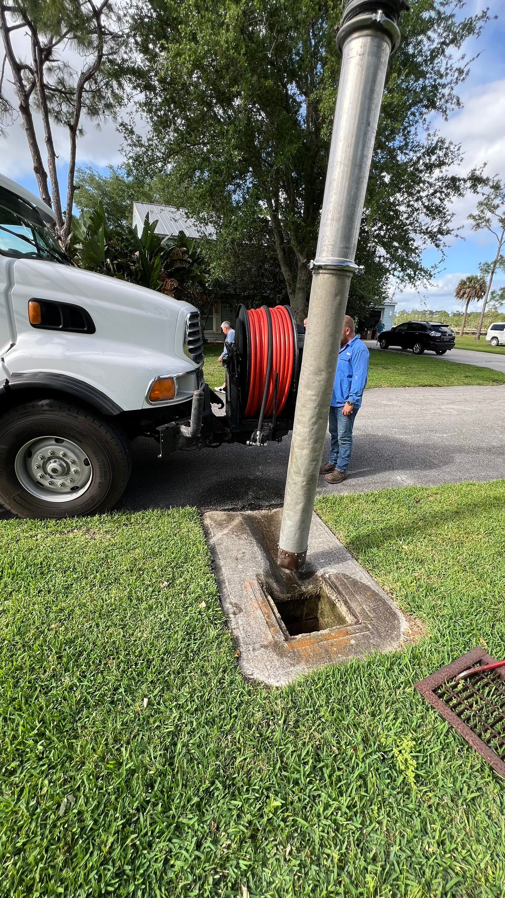 Naples Private Airport Community Catch Basin Cleaning by APS Power & Water