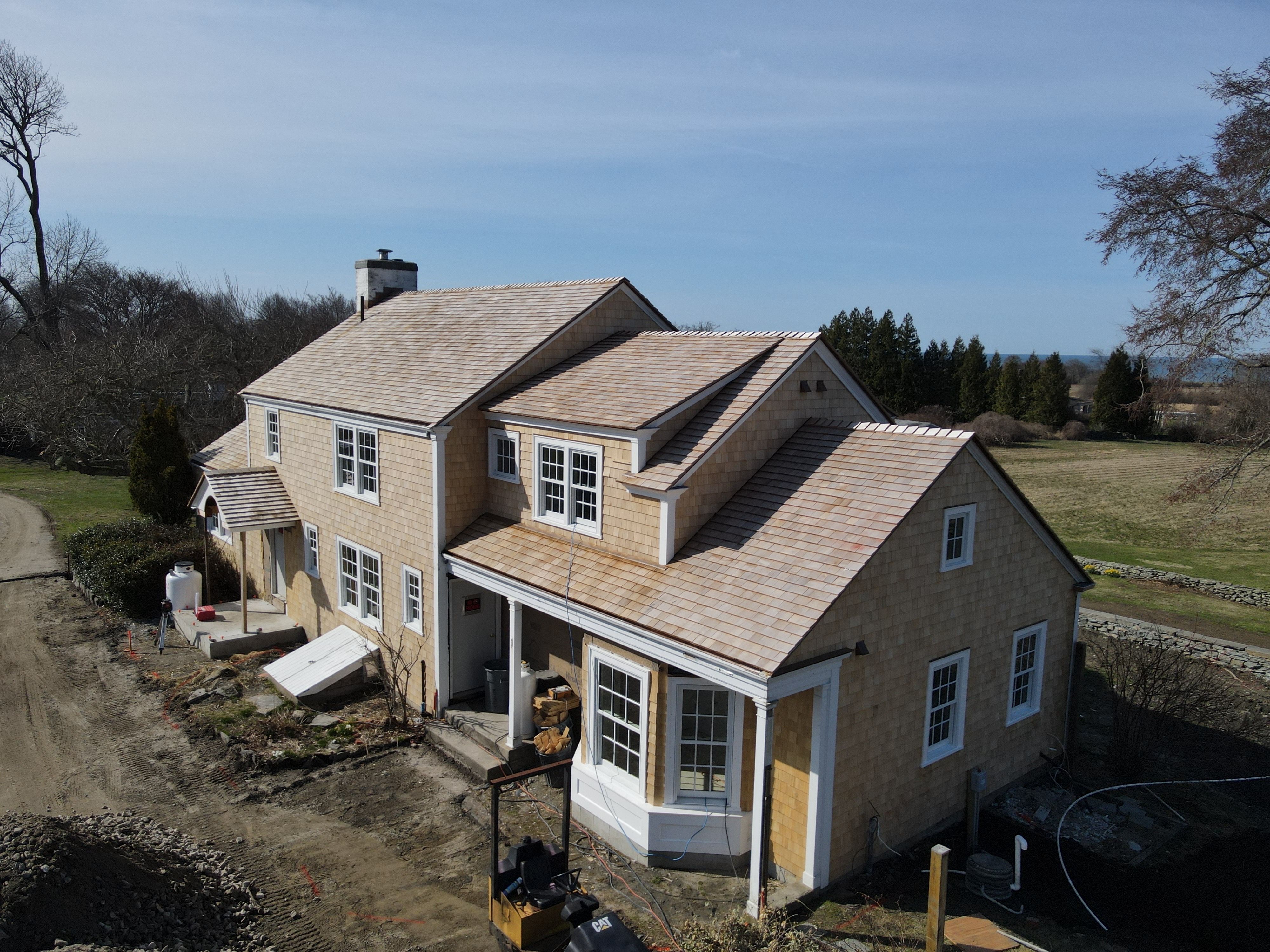 Cedar Roofing, Siding, Copper Gutters - Private Residence by Rinaldi Brothers