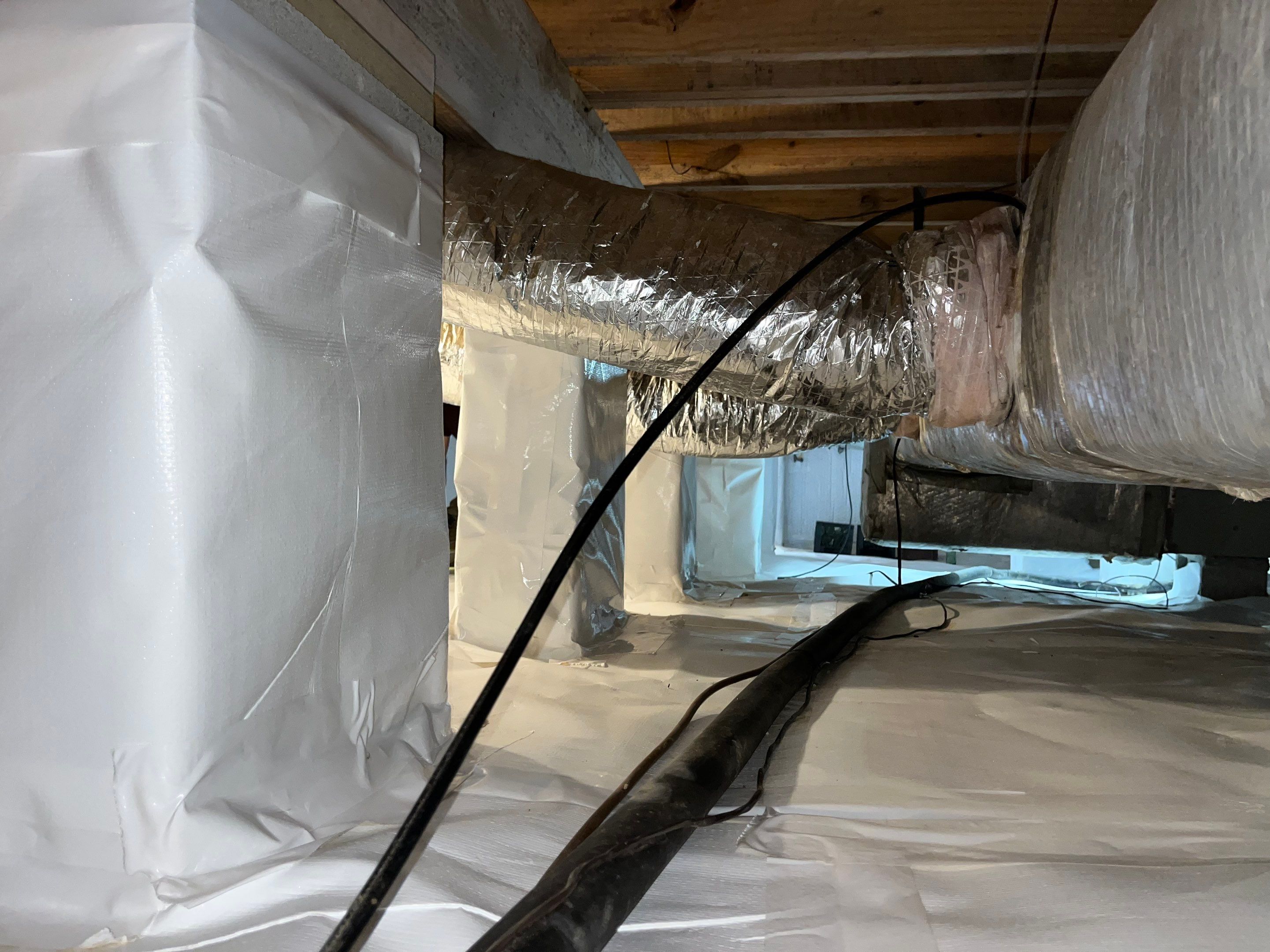 Impact Choice Encapsulation with French Drain, Mold Removal, and Crawlspace Door by Impact Crawlspace