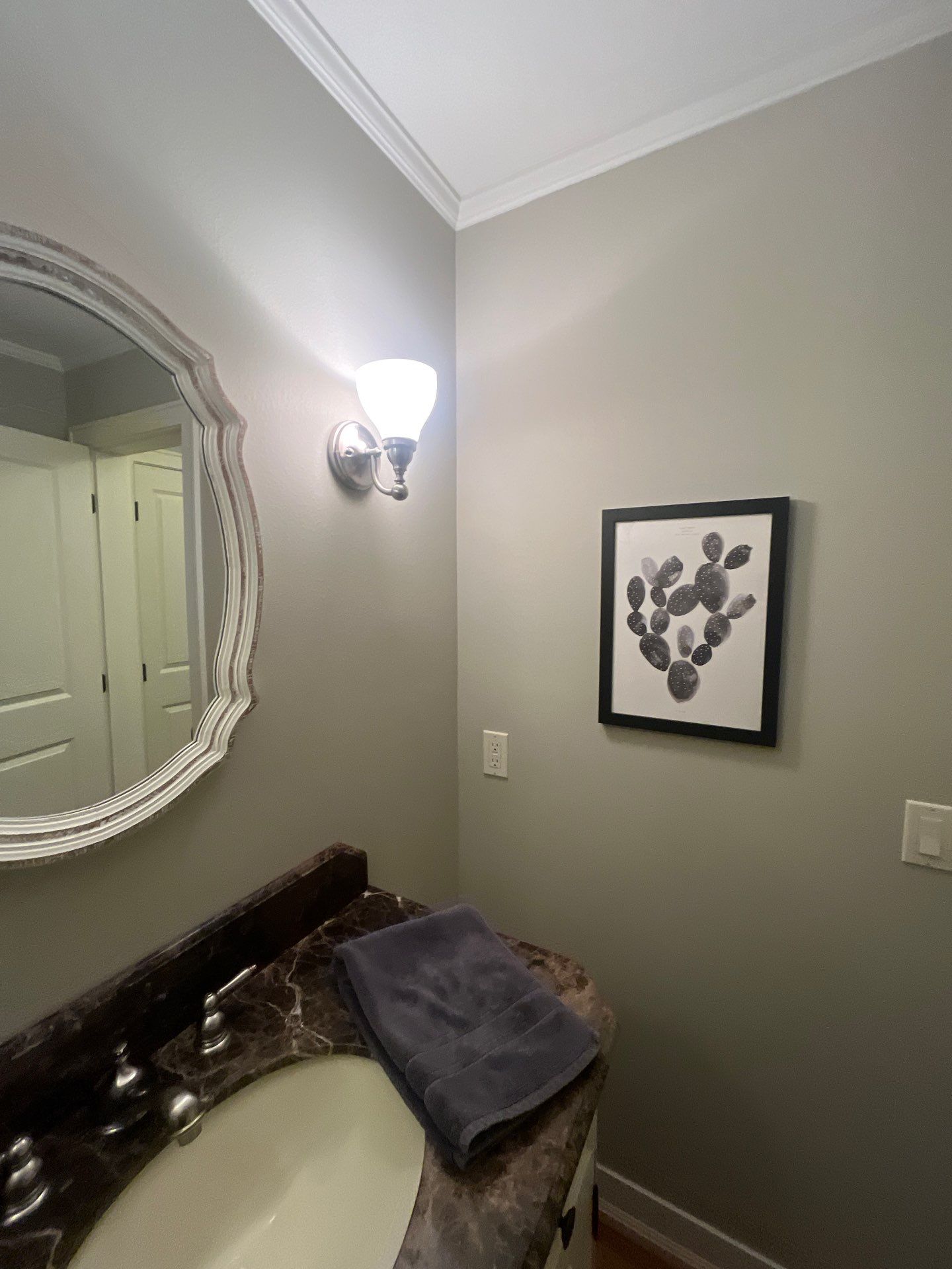 Sioux Falls Interior Painting with Custom Wainscoting and Decorative Wallpaper by Select Painting, Coatings & Garage Cabinets