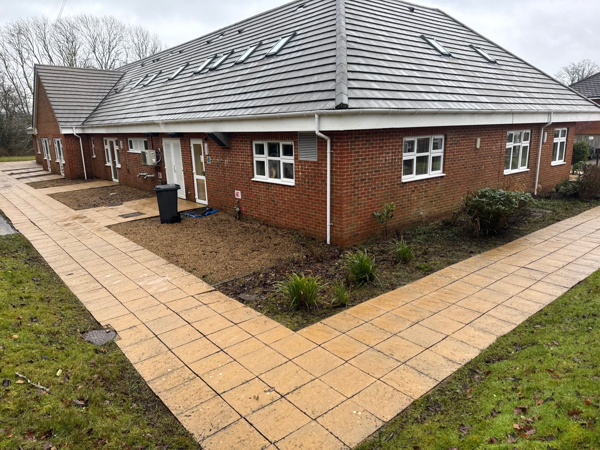 Care Home Roof and Walk Ways clean by Ges Exterior Cleaning ltd