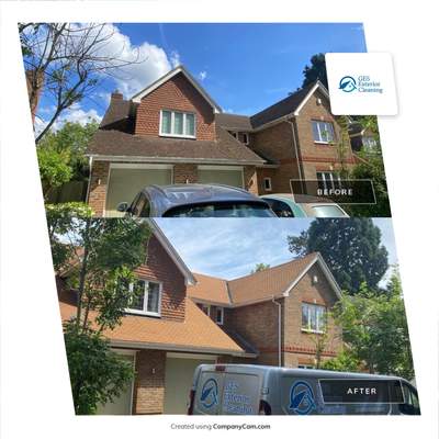 Roof Clean - Biocide Treatment using Honda 15lpm Low Pressure Washing Machine