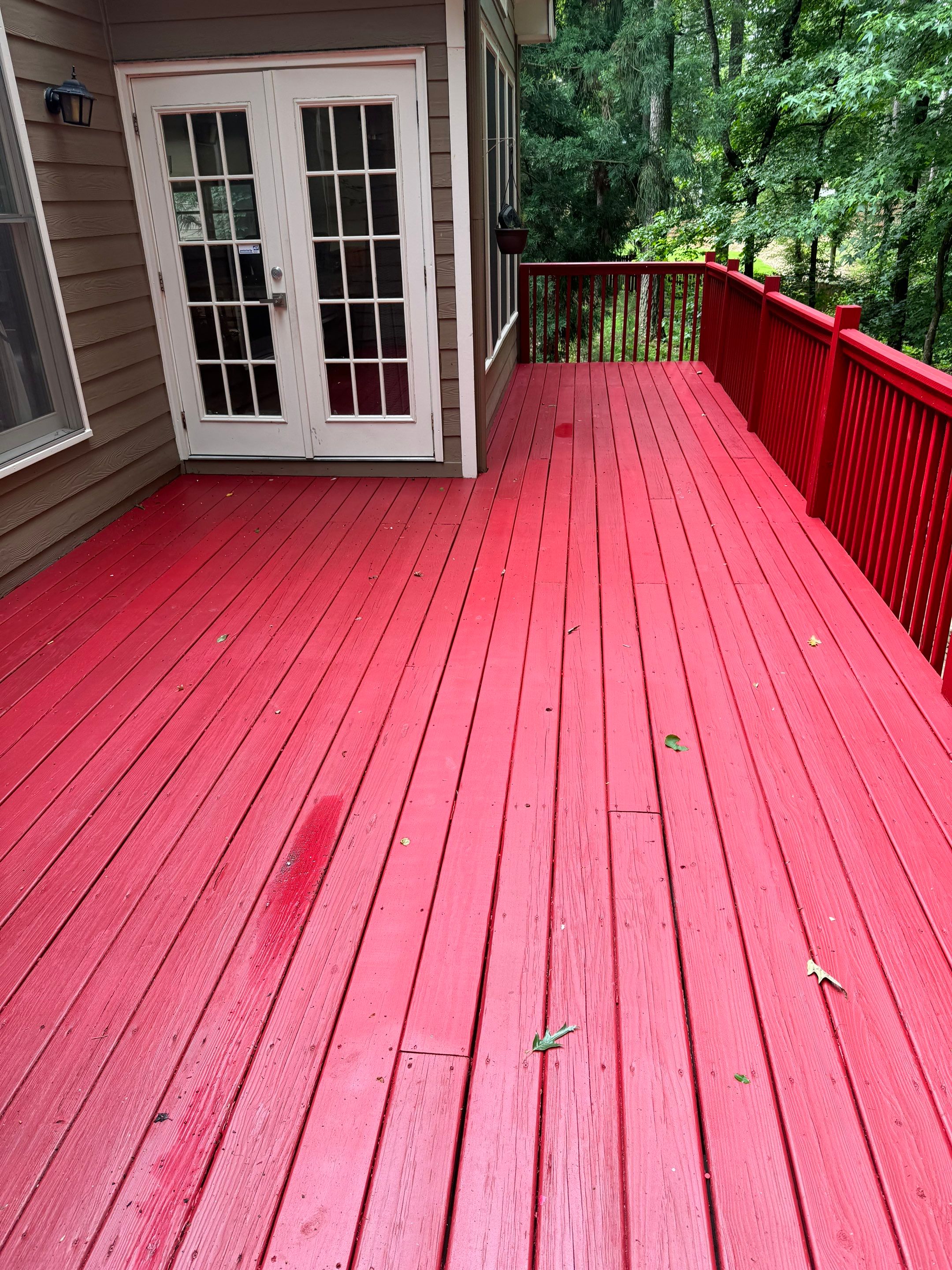 Exterior Painting and Comprehensive Wood Deck Repairs in Suwanee by Swift Home Renovations 
