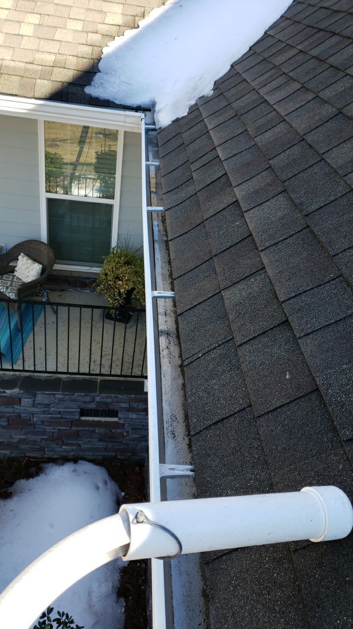 Gutter Cleaning using water by G&H Home Tech Pros LLC