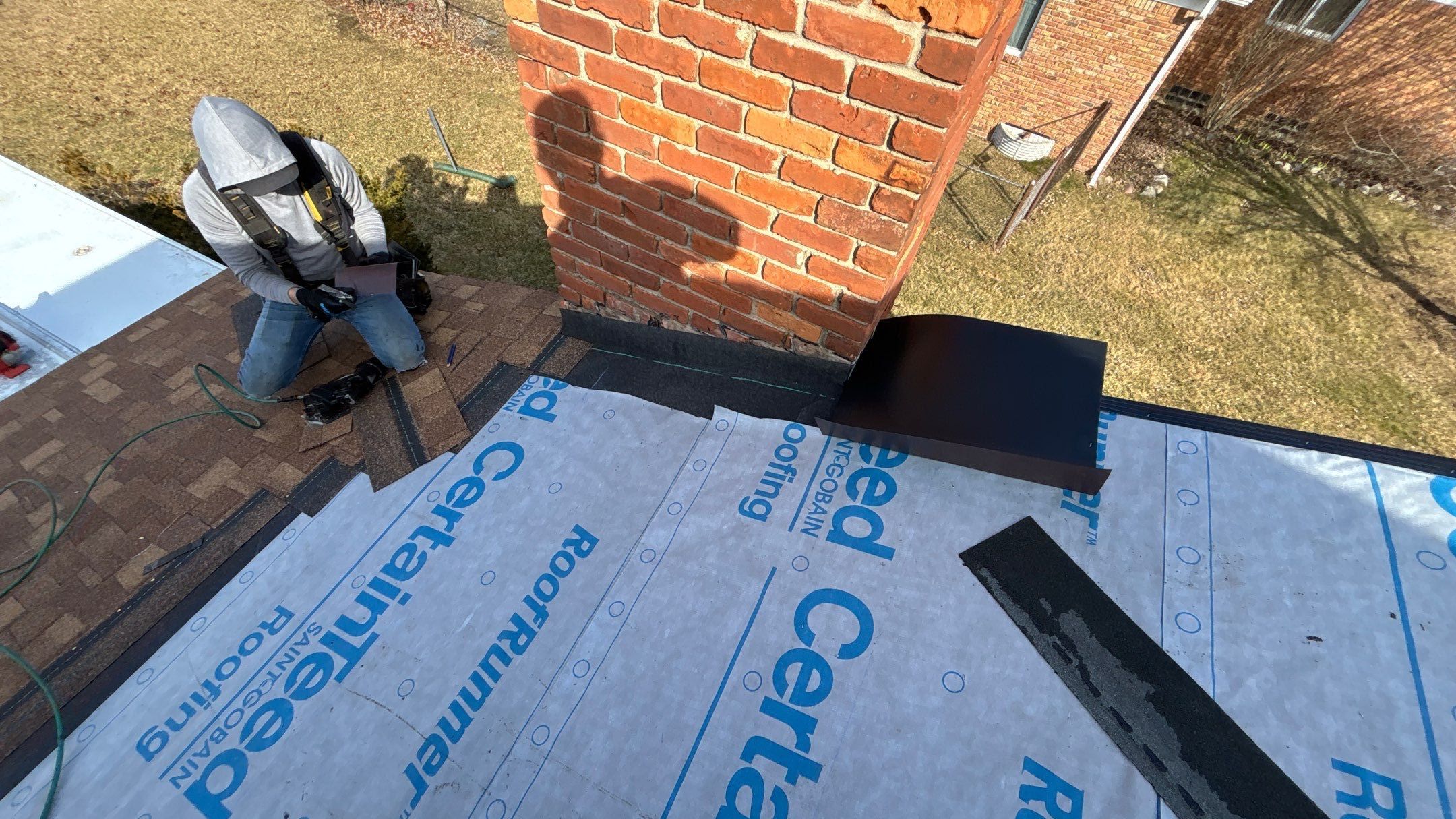 Roof Replacement using CertainTeed Landmark Resawn Shake by 180 Contractors