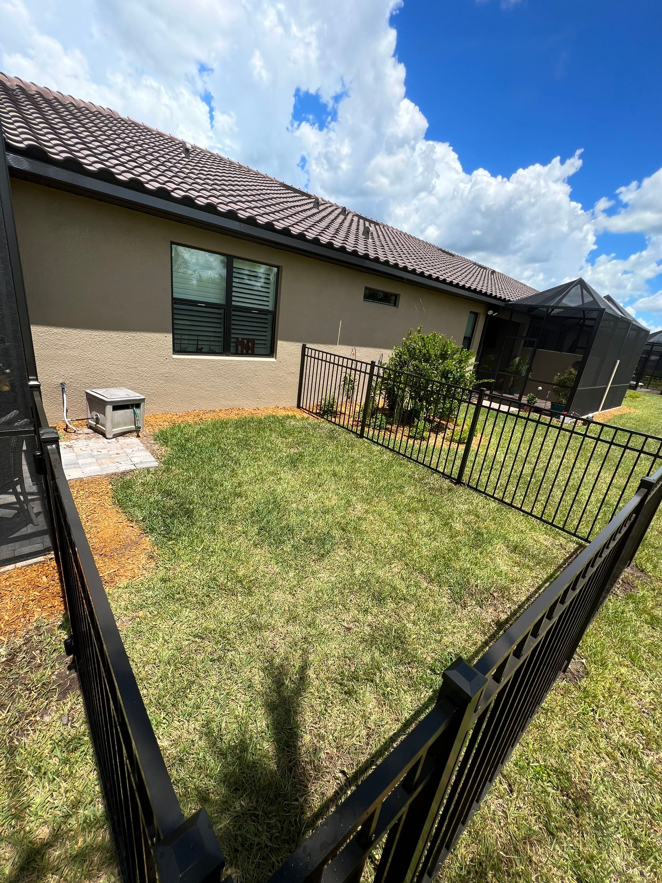 Aluminum Fence Installation using 3 Rail Aluminum Fence by Asap fence and gates, LLC