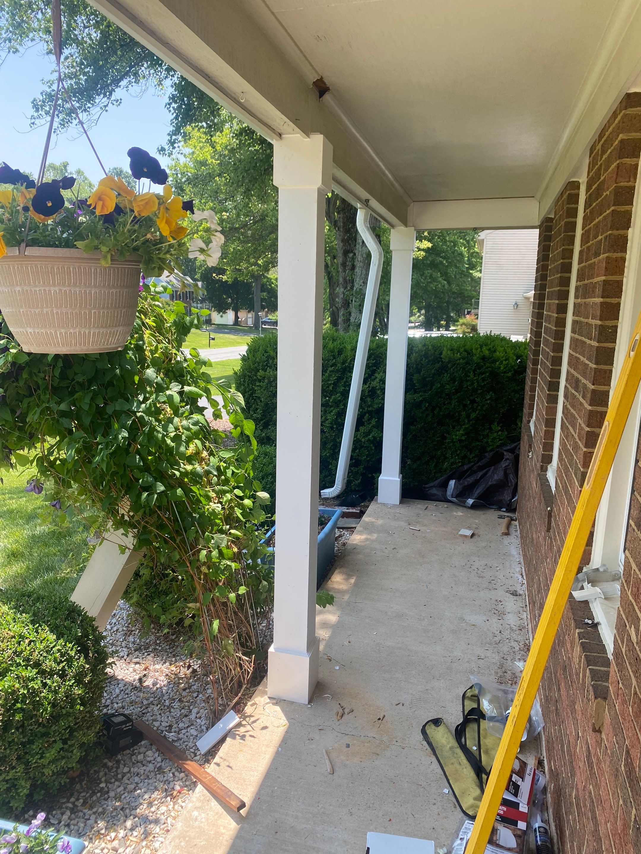 New Bilco doors to basement & new front porch posts by The Smet Companies, LLC