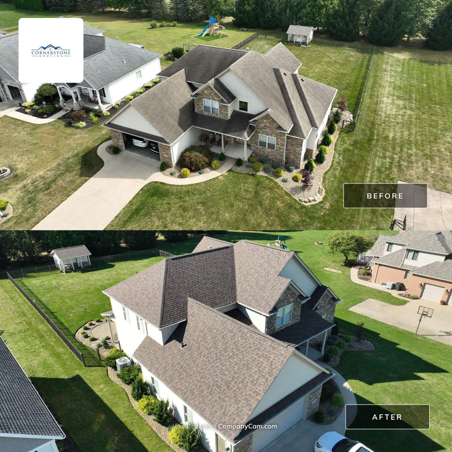 Timeless in Teak: Wooster Roof Revitalization by Cornerstone Roofing And Siding