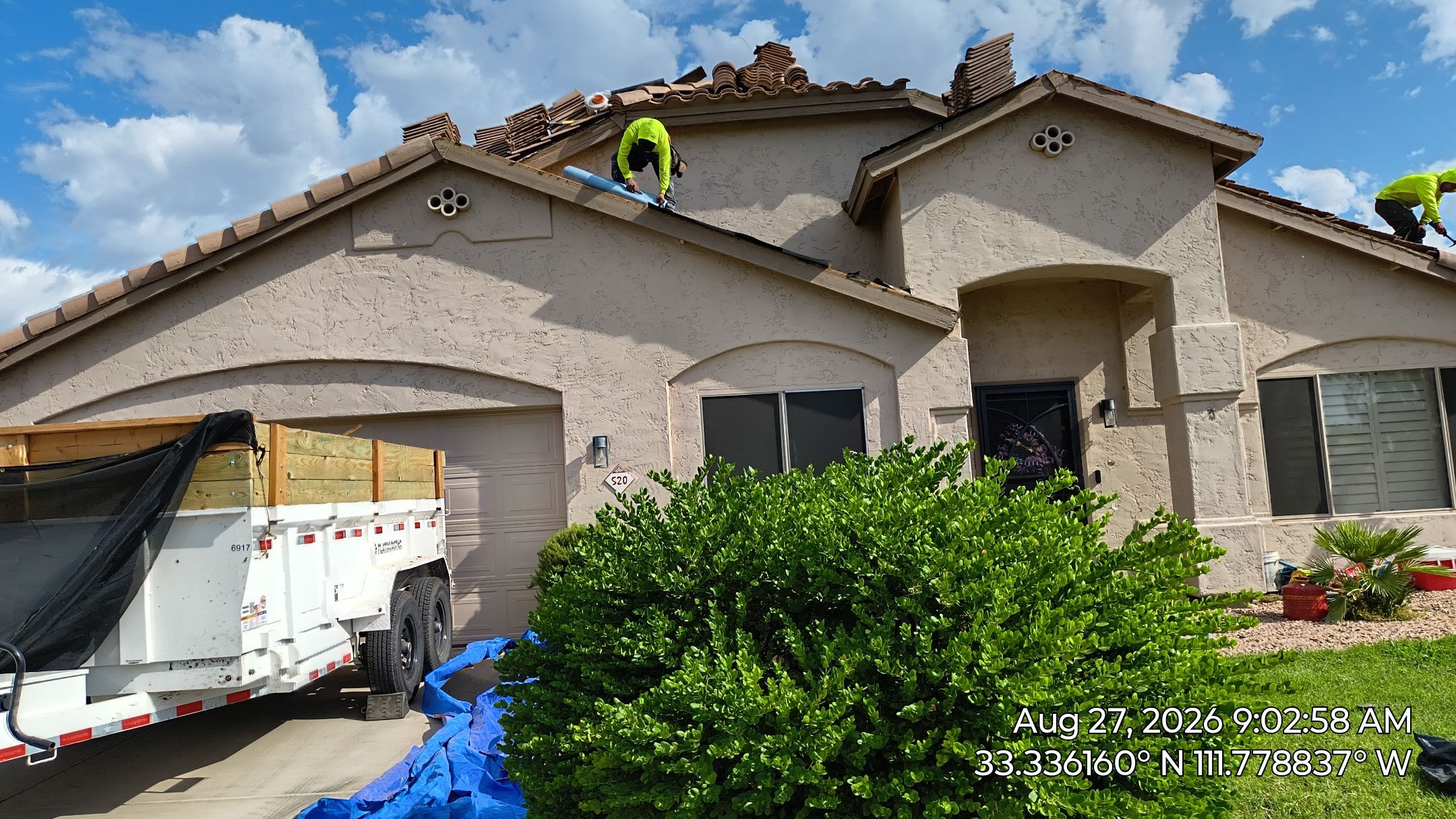 Tile Roof Underlayment Replacement and Structural Repair in Gilbert by APM Builders LLC