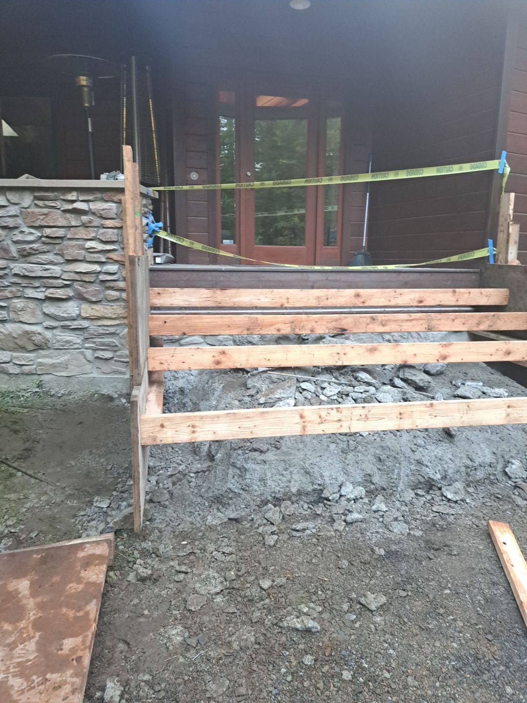 Pia | Custom Concrete Driveway, Walkway & Floating Steps by Jireh Asphalt & Concrete Inc 