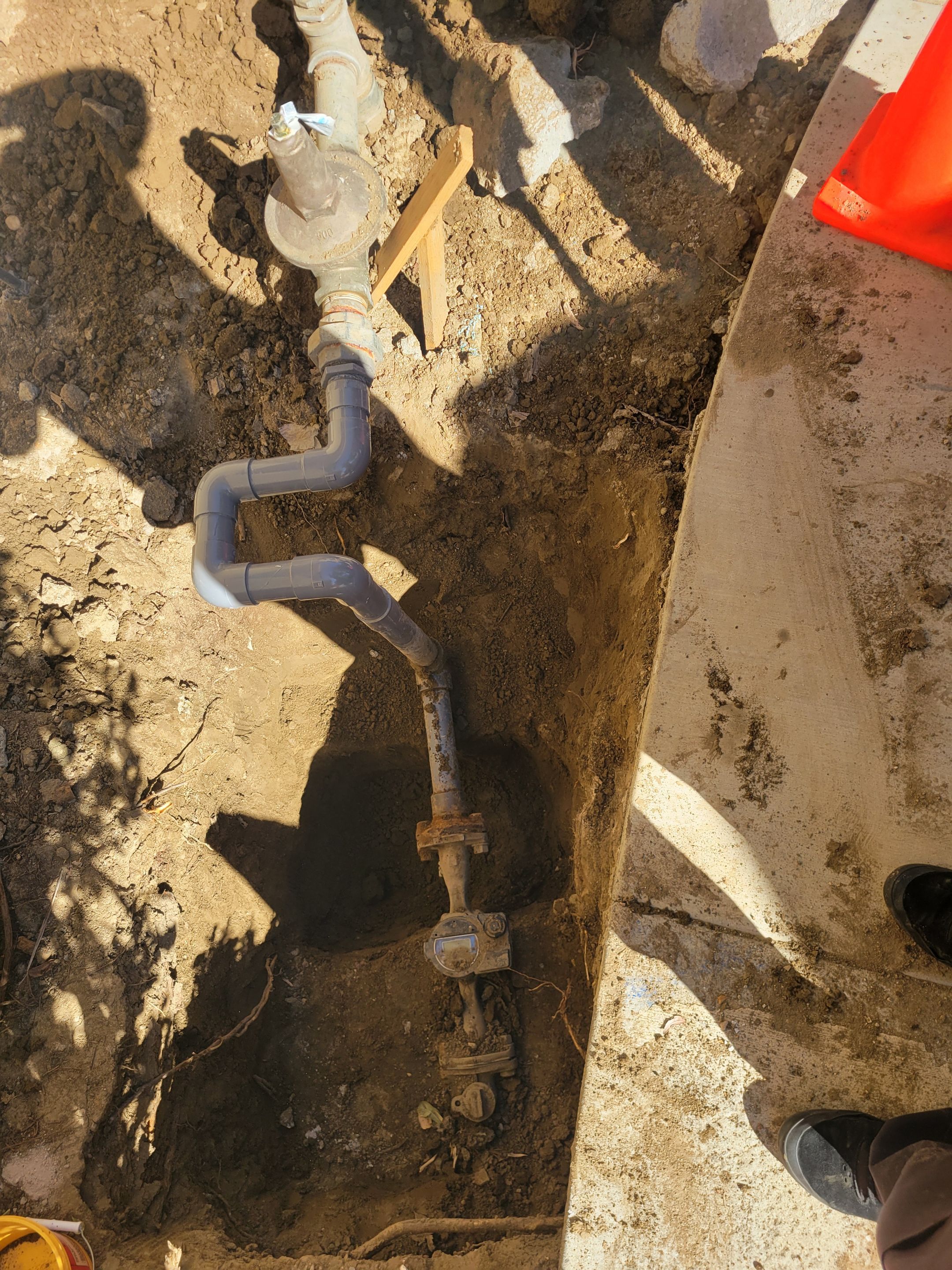 Replacing PVC above Ground by Professional Plumbing Inc 