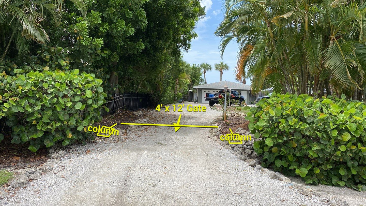 Longboat Key, FL 6 ft. Tall Entry Gates & Shadowbox Wood Fence by Asap fence and gates, LLC