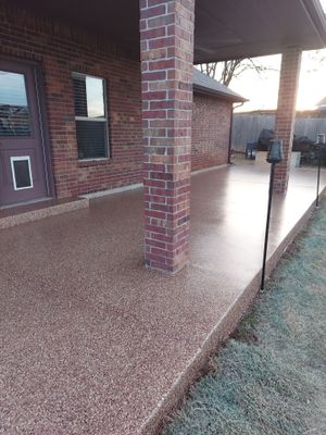Patio Installation with Chestnut