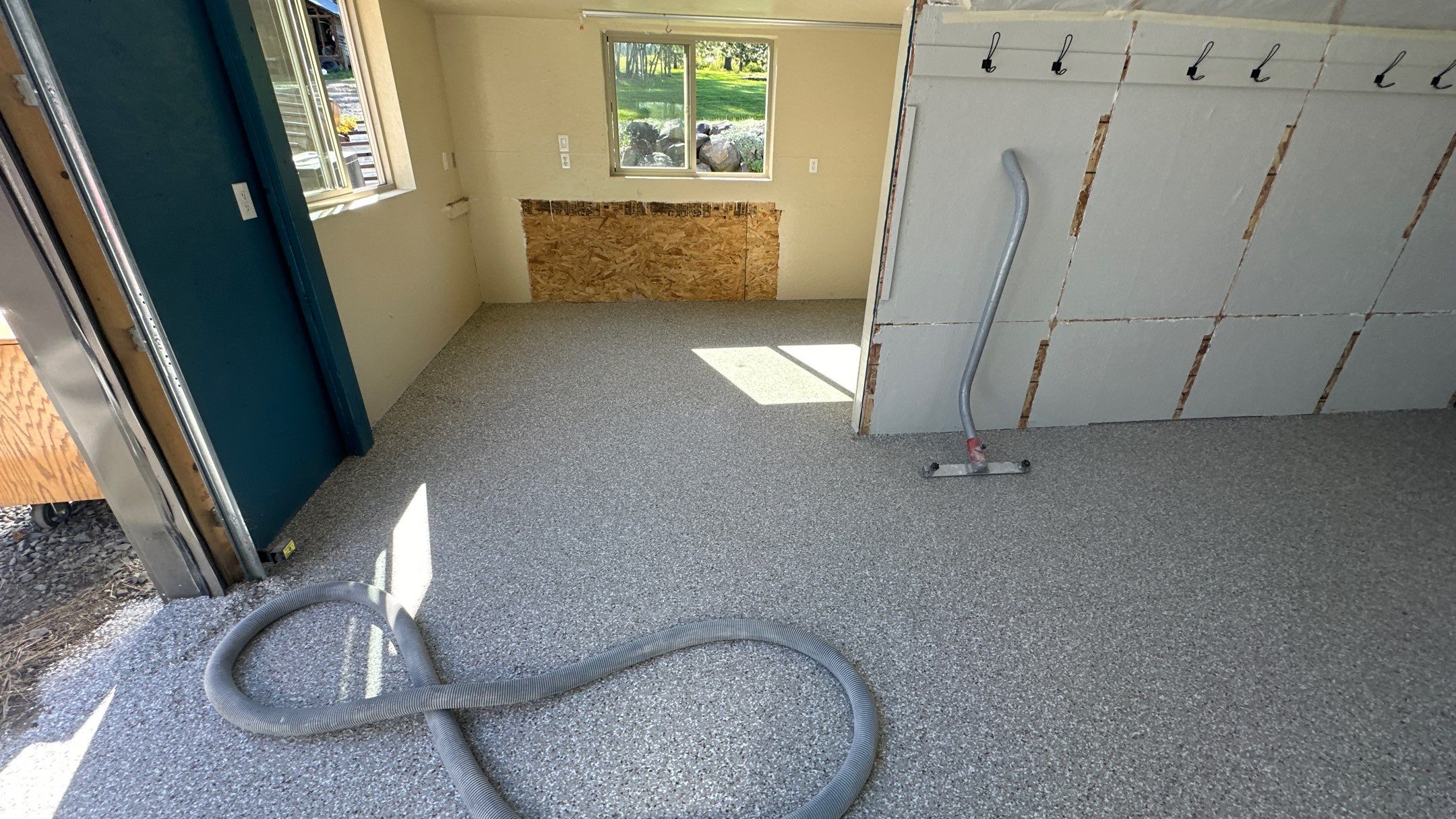 Shop Transformation using Pebble Beach by Croc Coatings, LLC