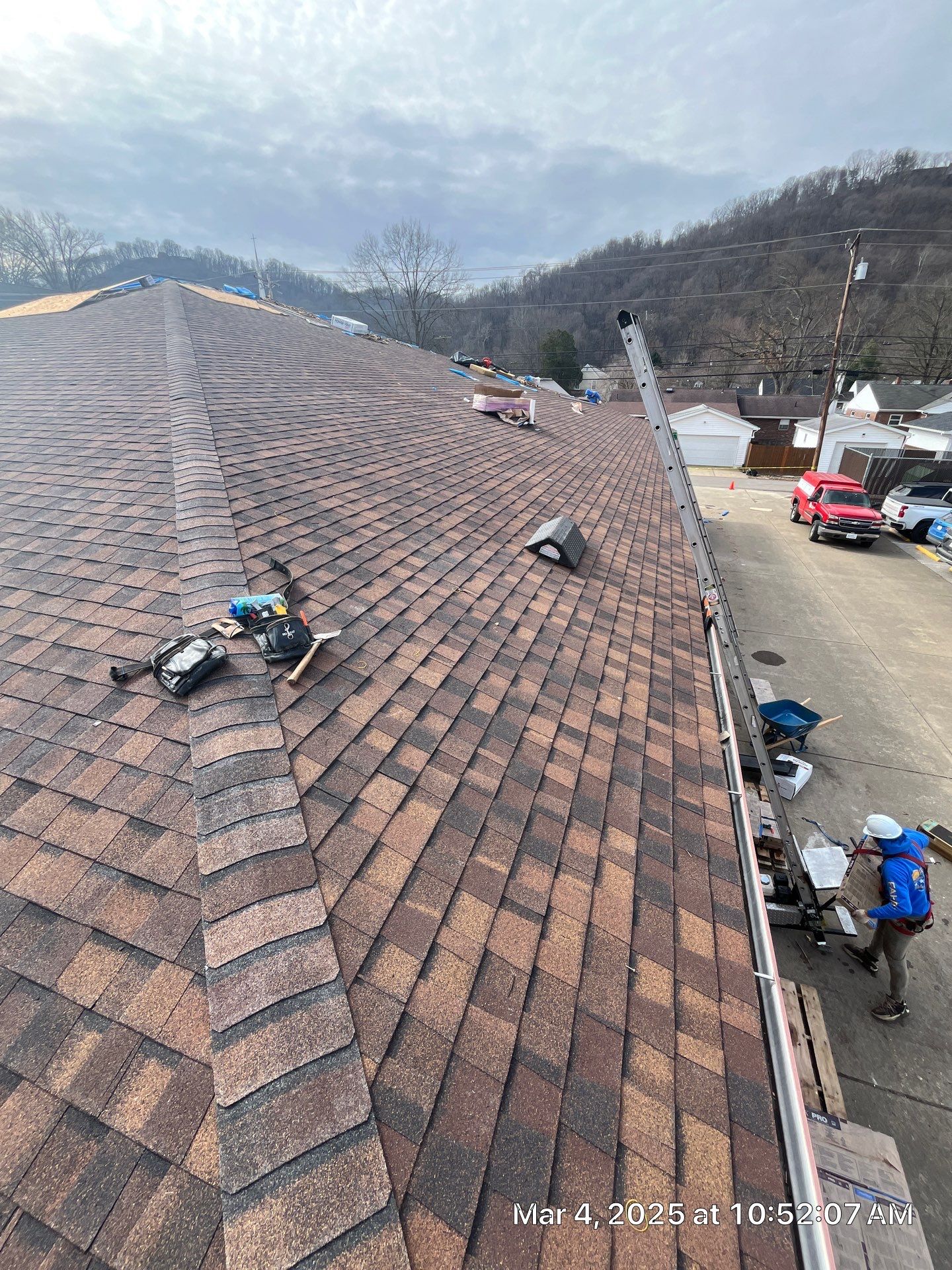 Commercial Roofing Installation using Certainteed Landmark Pro Shingles by Fahey Roofing + Contracting