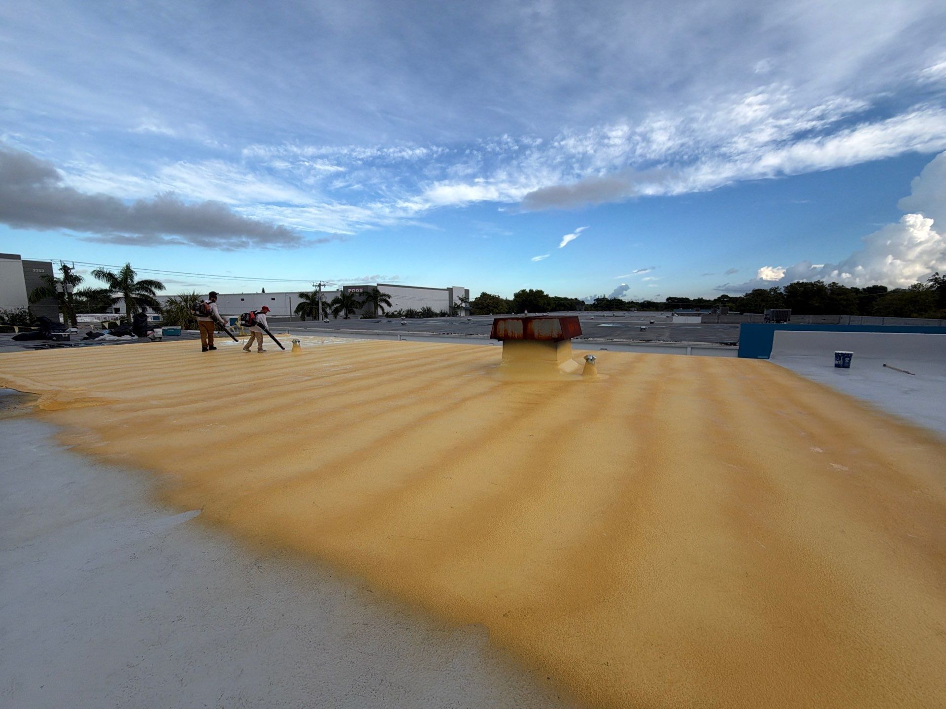 Fort Lauderdale Commercial Roof Restoration with Spray Foam and Silicone Coating by Roof King LLC