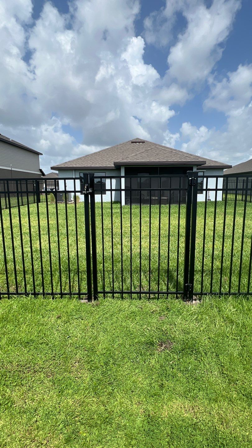 Parrish, FL 4ft. Tall 3-Rail Black Aluminum Fence  by Asap fence and gates, LLC