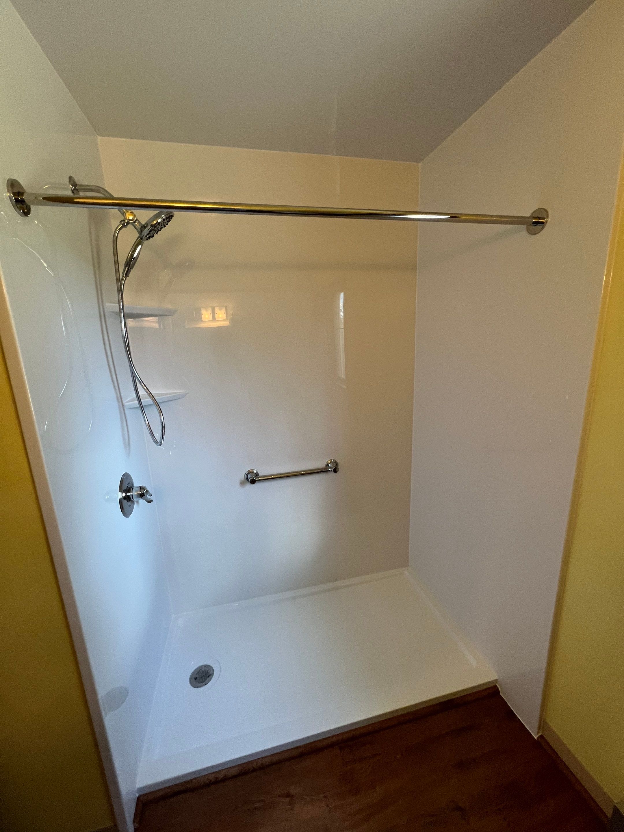 Walk-In Tub to Shower Installation  by Yankee Home Improvement