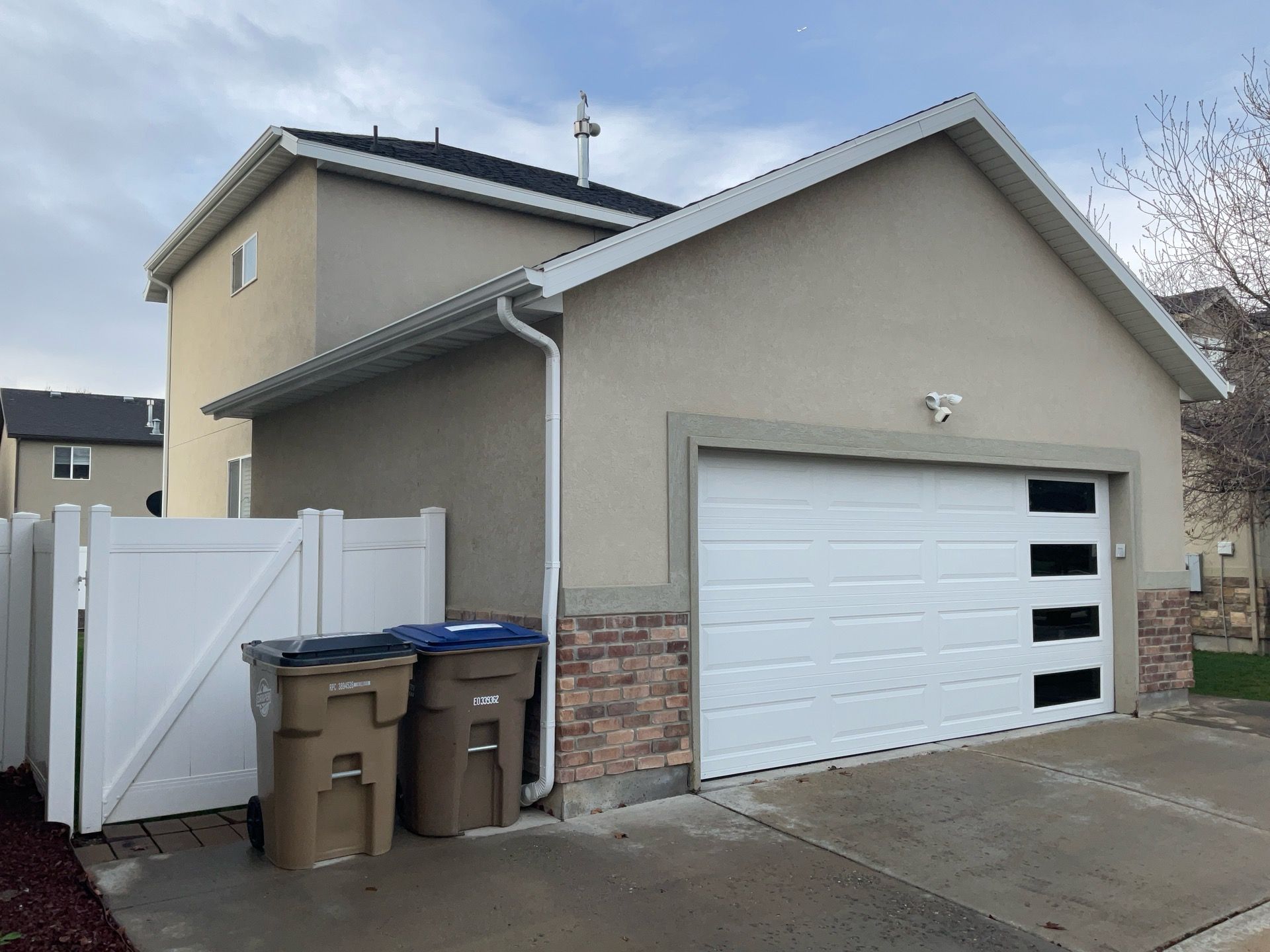 Draper | Stucco & Brick to Hardie Conversion | Aged Pewter & Arctic White by Ideal Siding Utah
