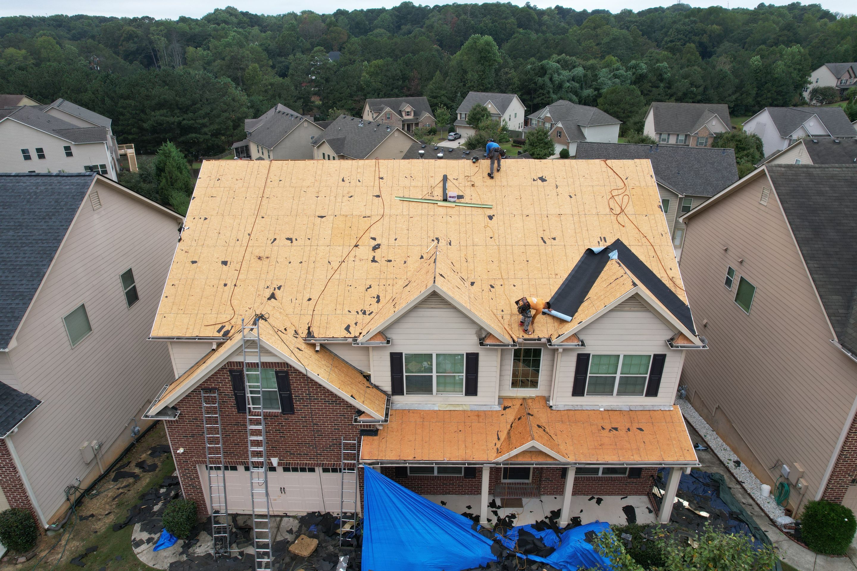 Residential Roofing Installation using Owens Corning by Inspector Roofing and Restoration