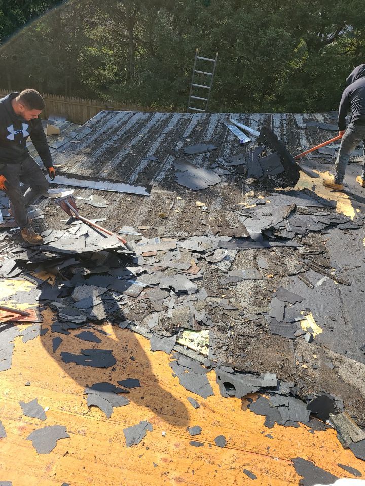 Residential Roofing Installation using Owens Corning TruDefinition Quarry Gray by A Plus Exterior