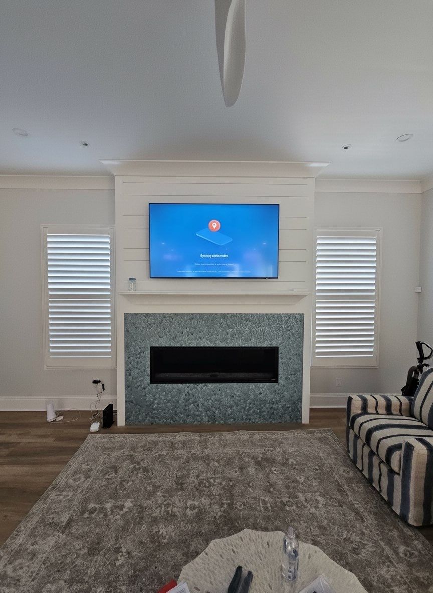 Fireplace TV Mounting Projects by Hangman Mounting & Installation 