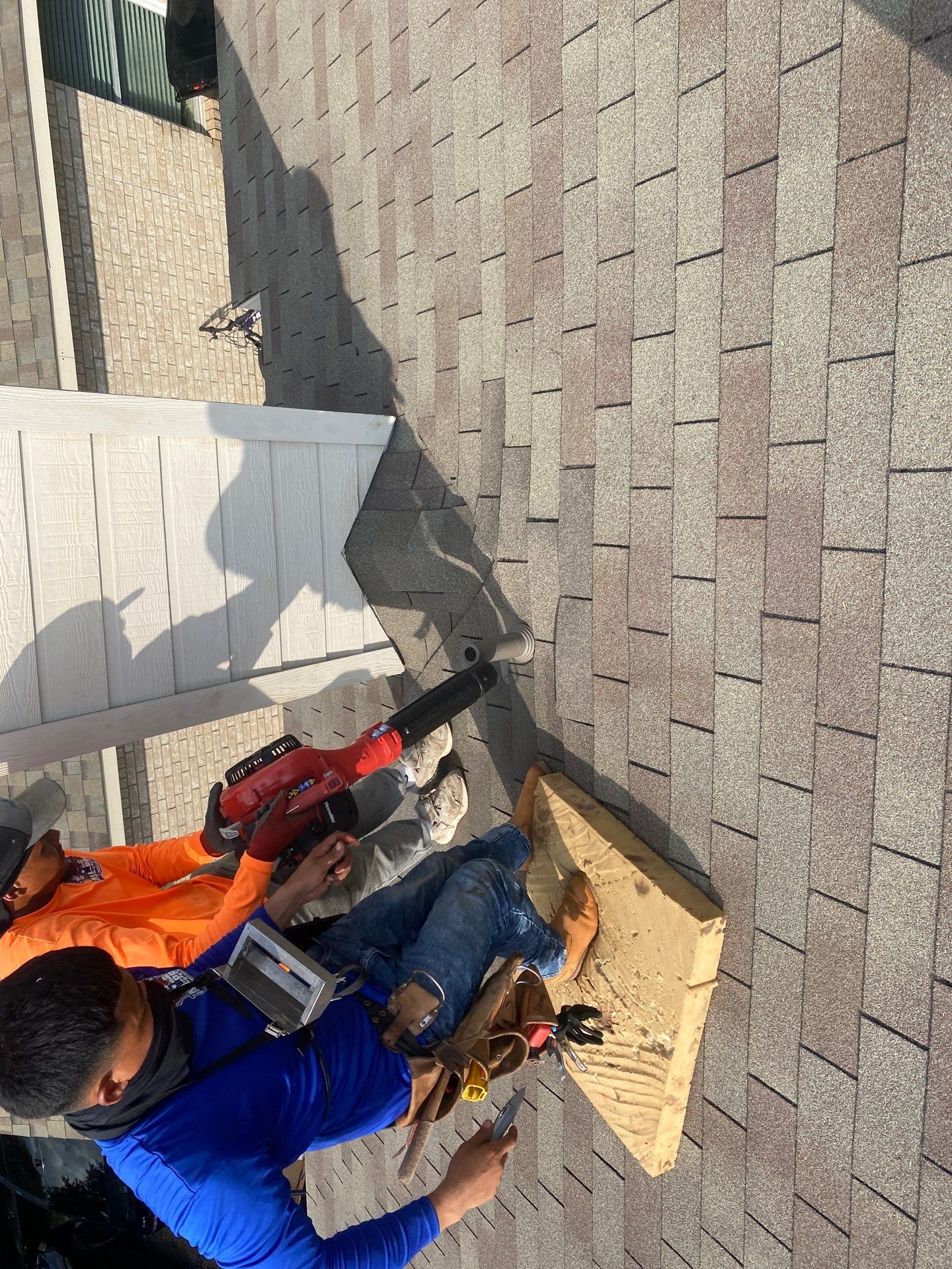Hail Damage using Owen's Corning Duration (Lifetime) Shingles by Roof Repair Company