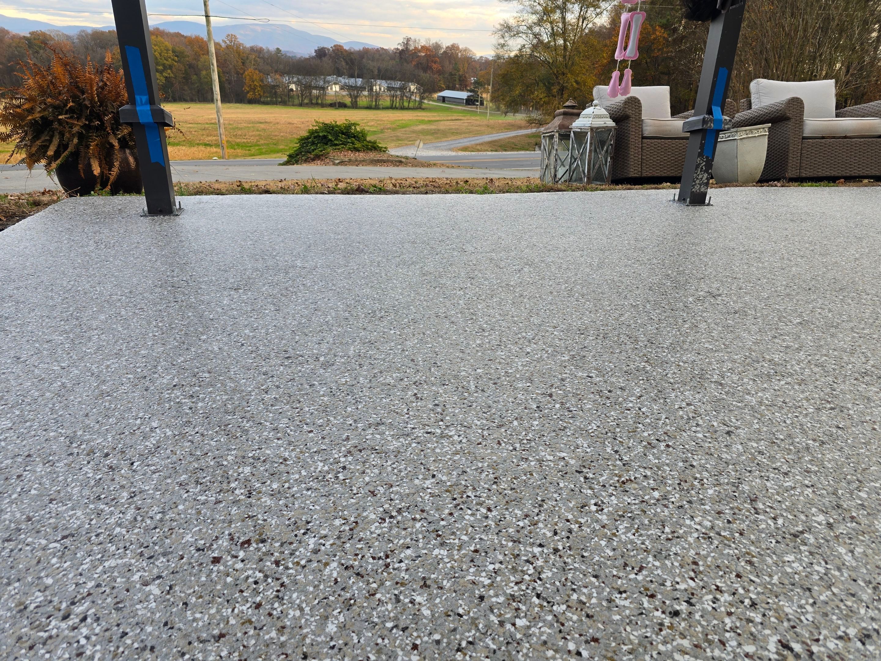 Patio Using Creekbed by Elite Floor Solutions