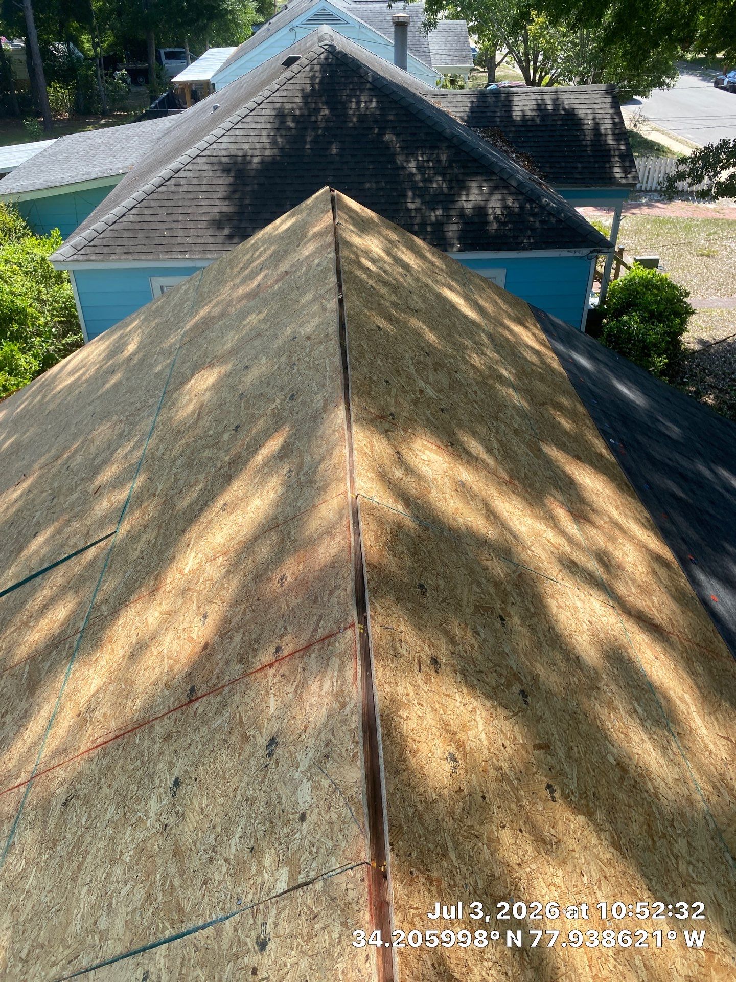 Roof Replacement Using CertainTeed Landmark Pro Shingles in Wilmington NC by RGR Construction and Roofing, LLC