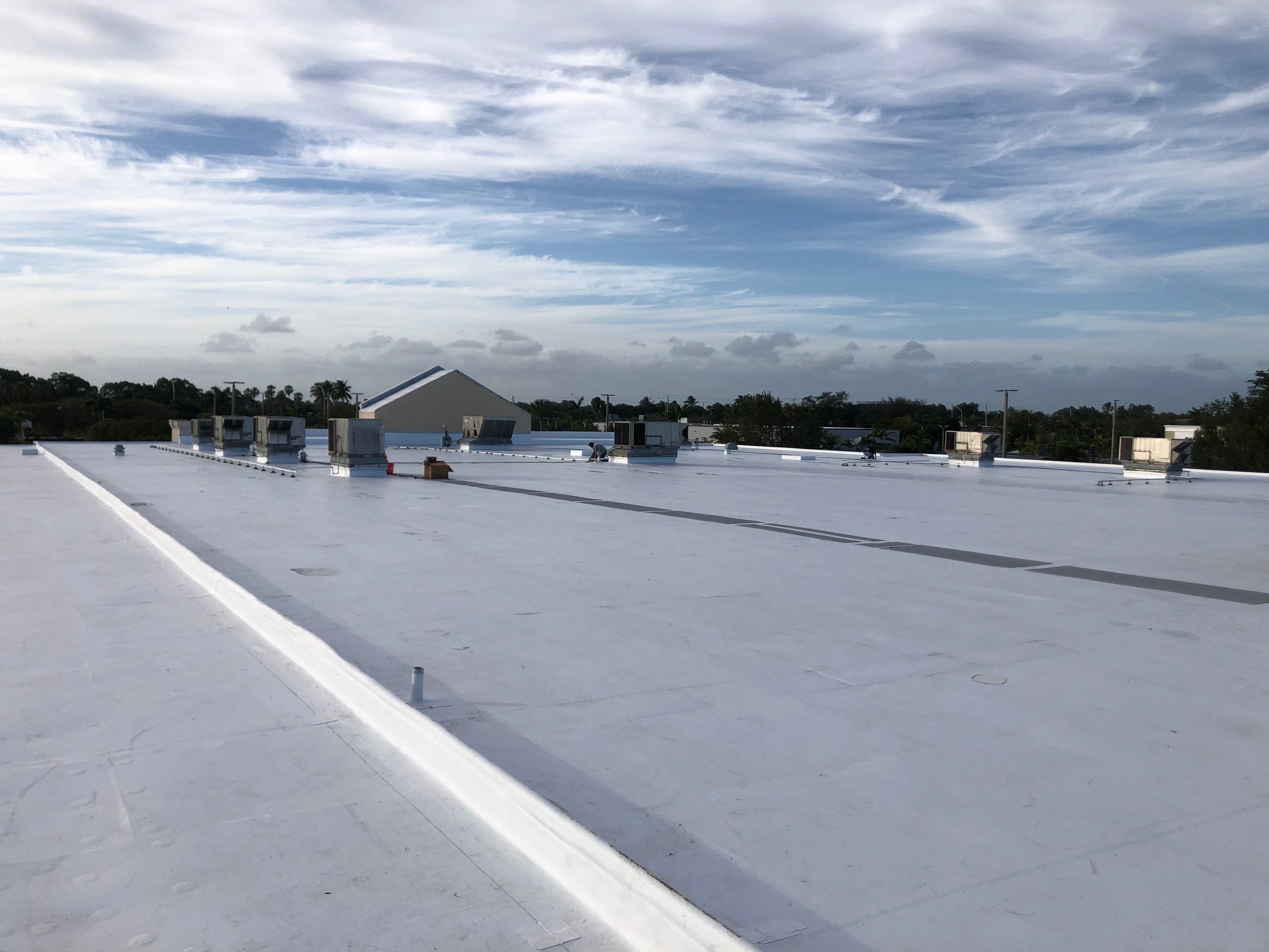 Commercial Re-Roof using GAF TPO by First Due Roofing