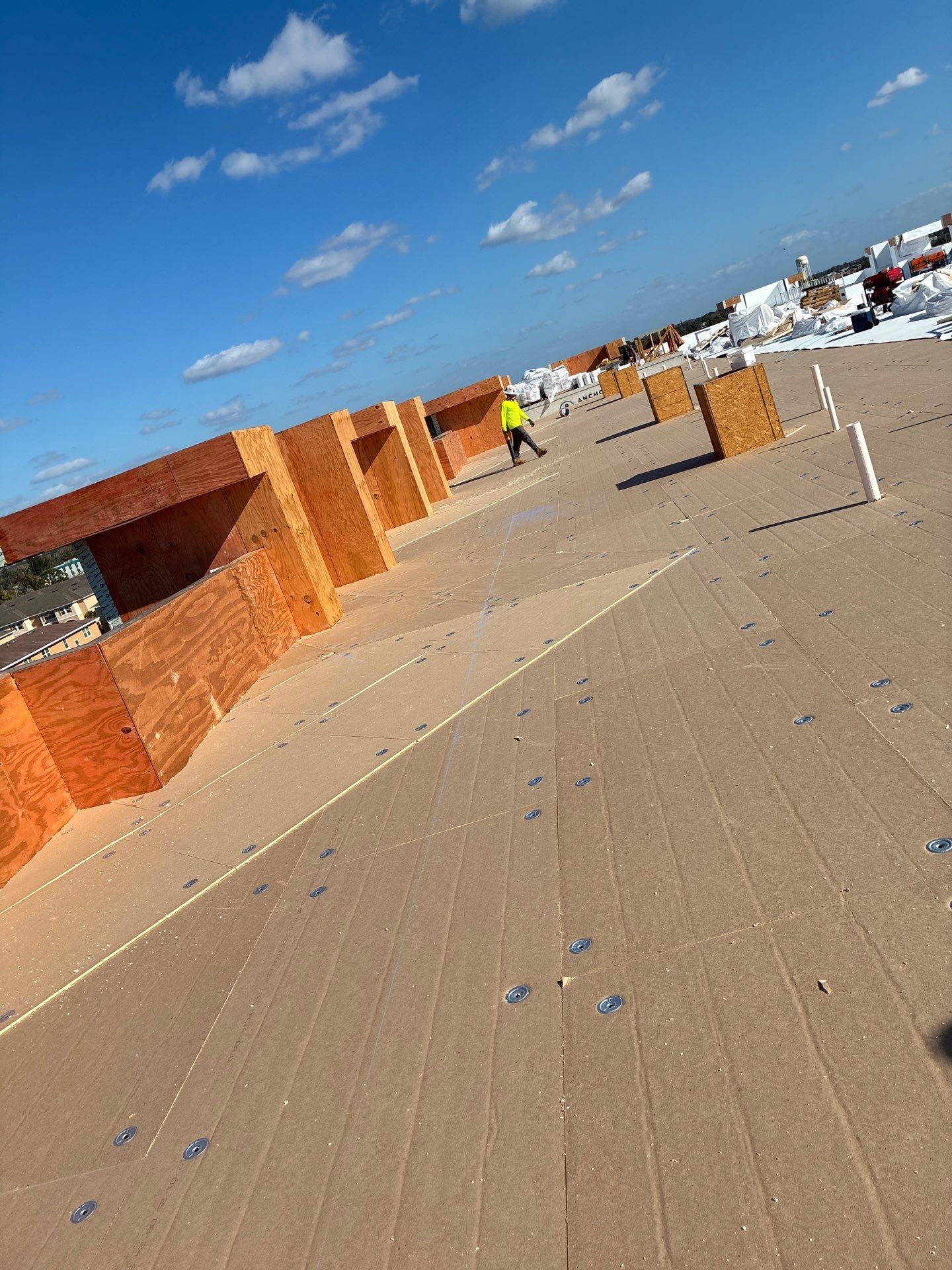 In Progress Commercial Replacement by Collis Roofing Inc.