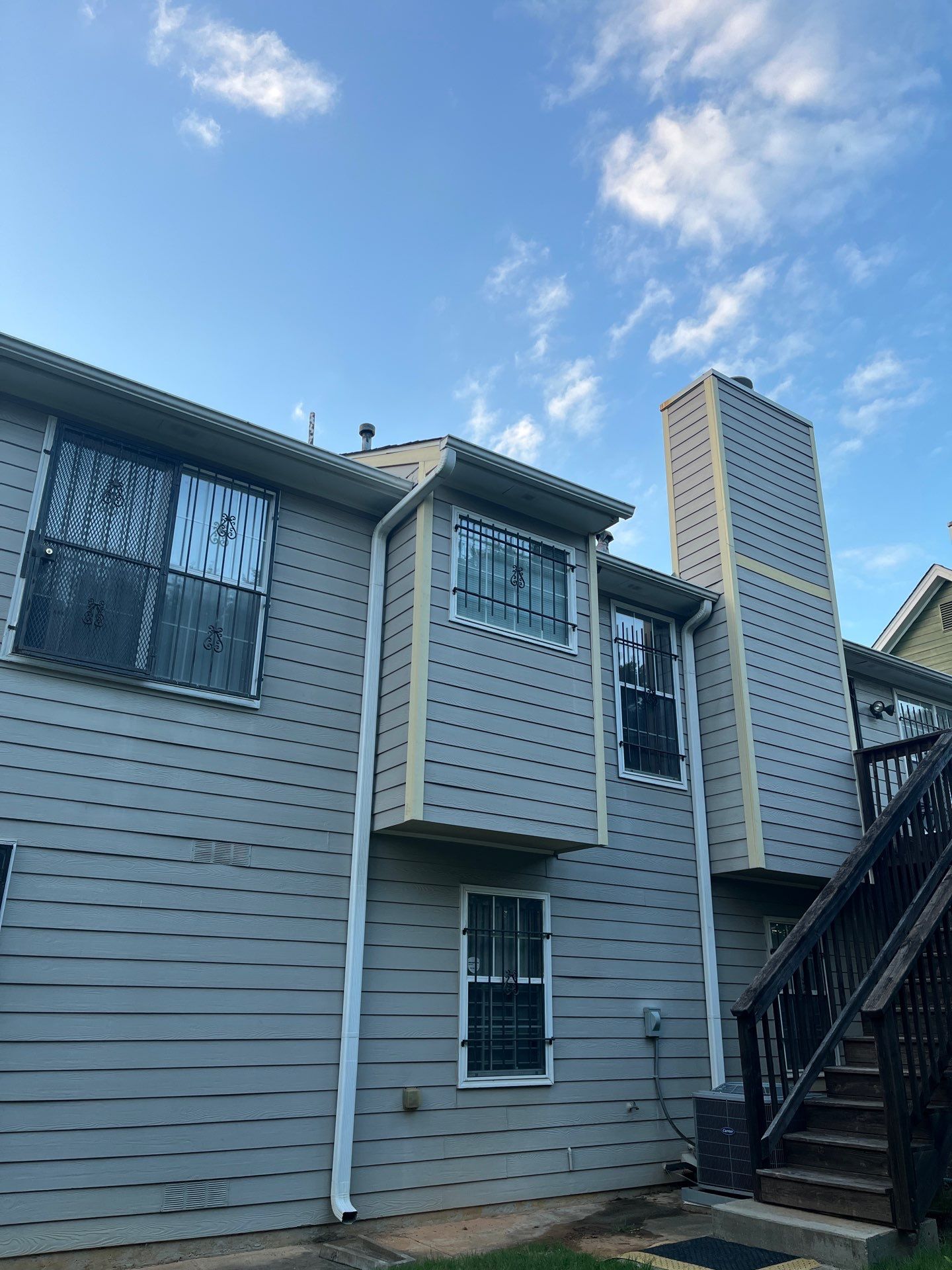 Rotten Wood Replacement with James Hardie Products by Nelson Exteriors 