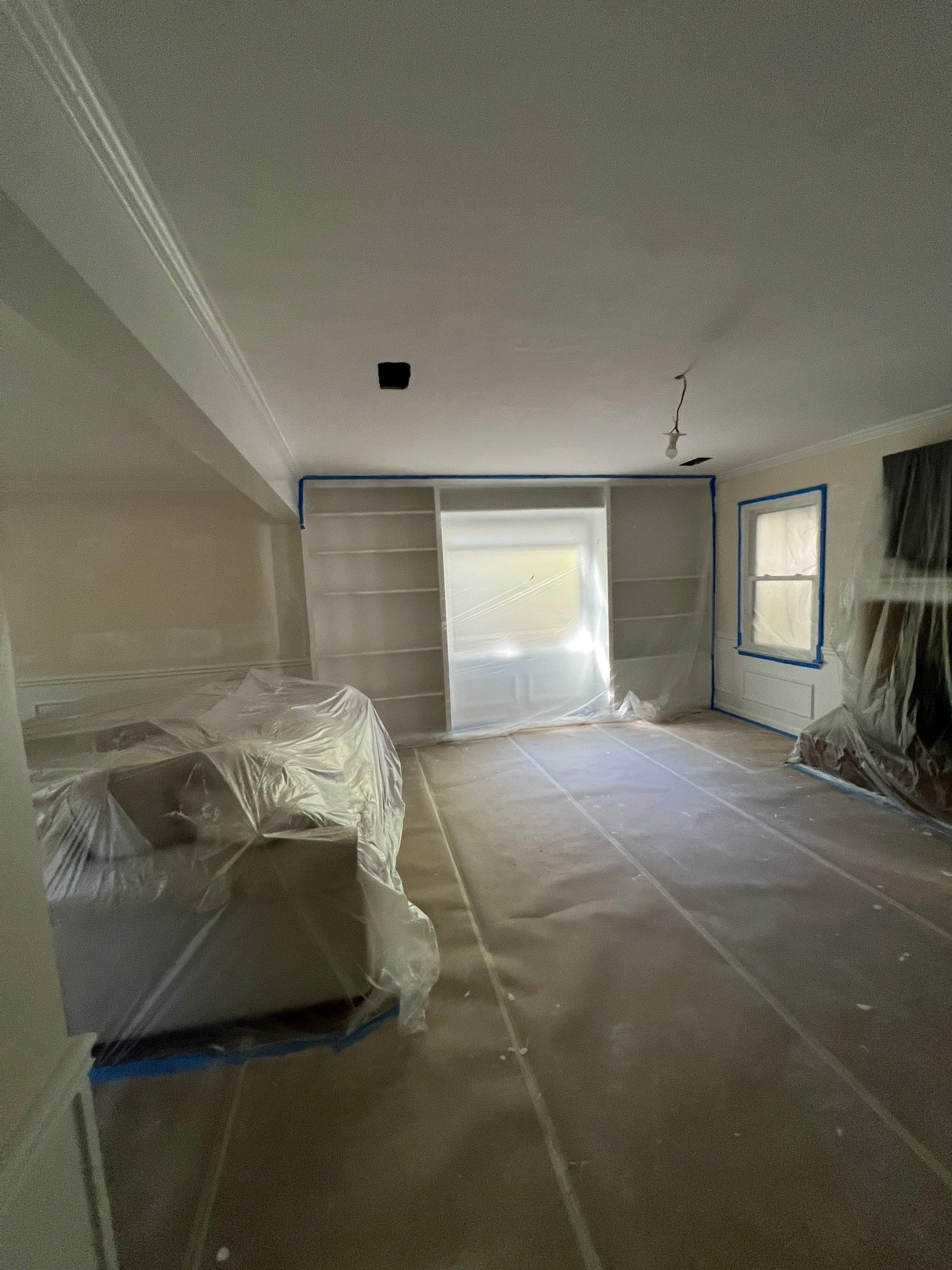 Dark Hardwood Floor Installation and Interior Painting in Marietta by Swift Home Renovations