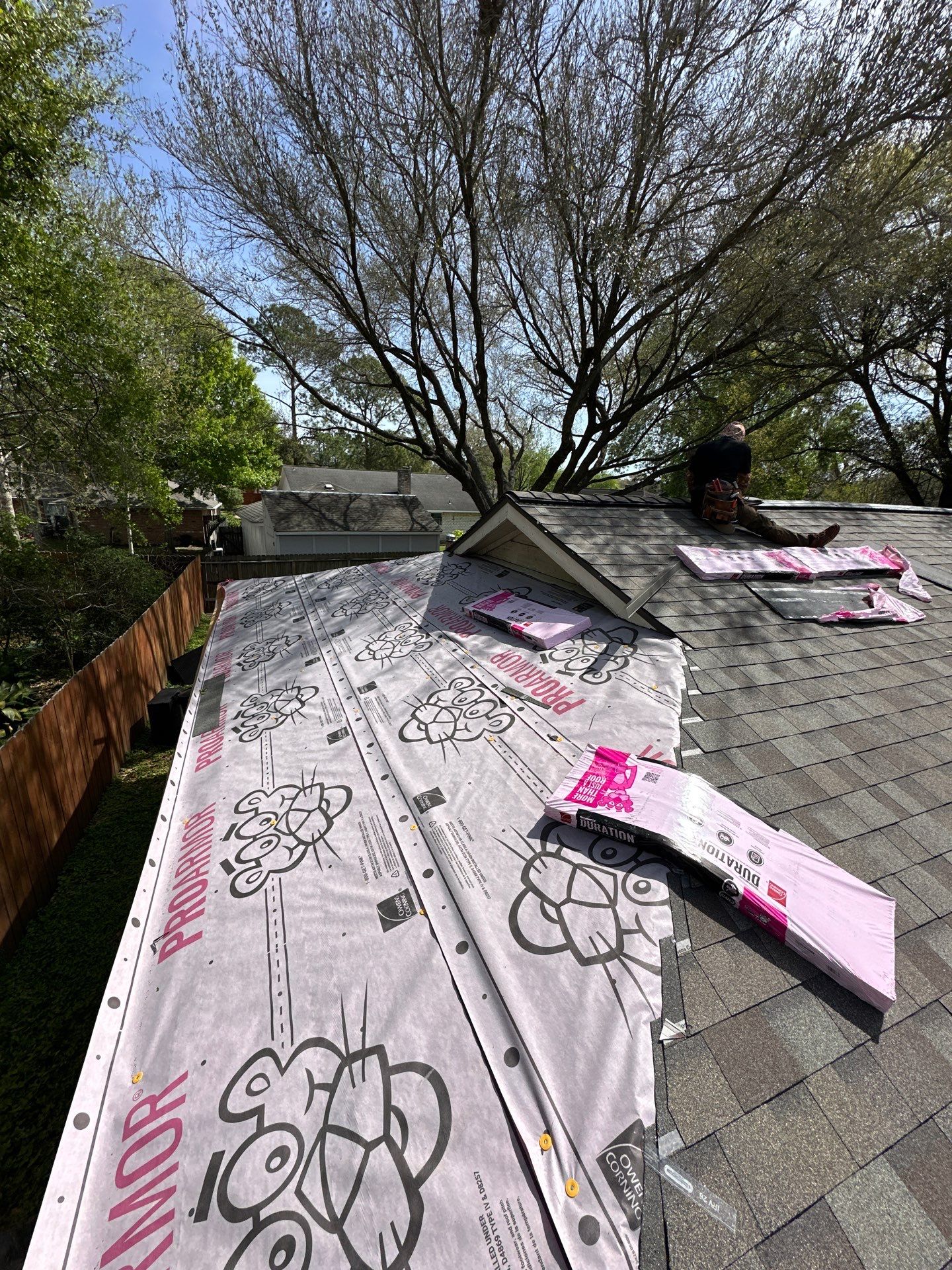 Project in Houston by Motion Roofing