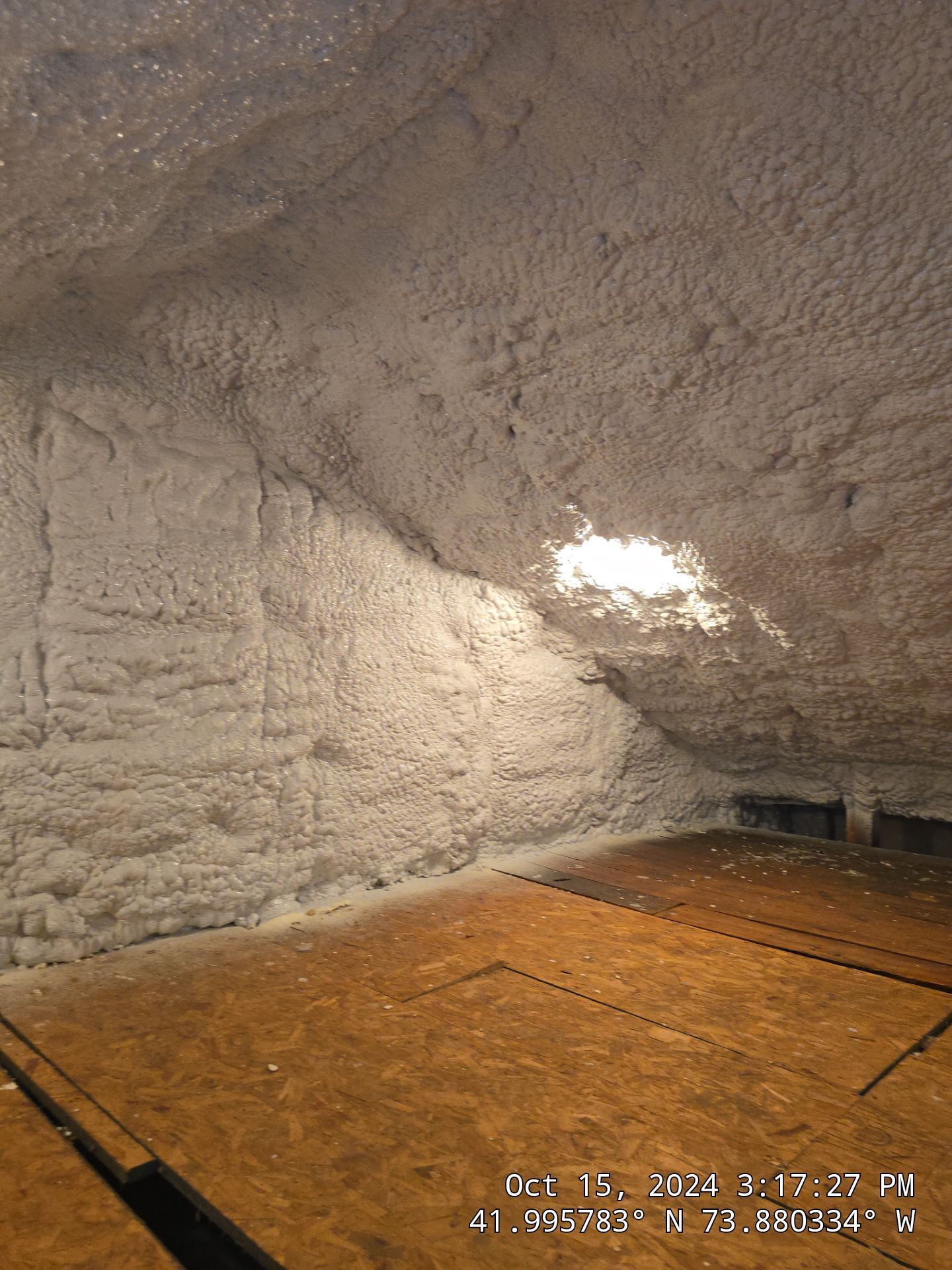 Attic Insulation using open cell spray foam by NYS Foam & Energy