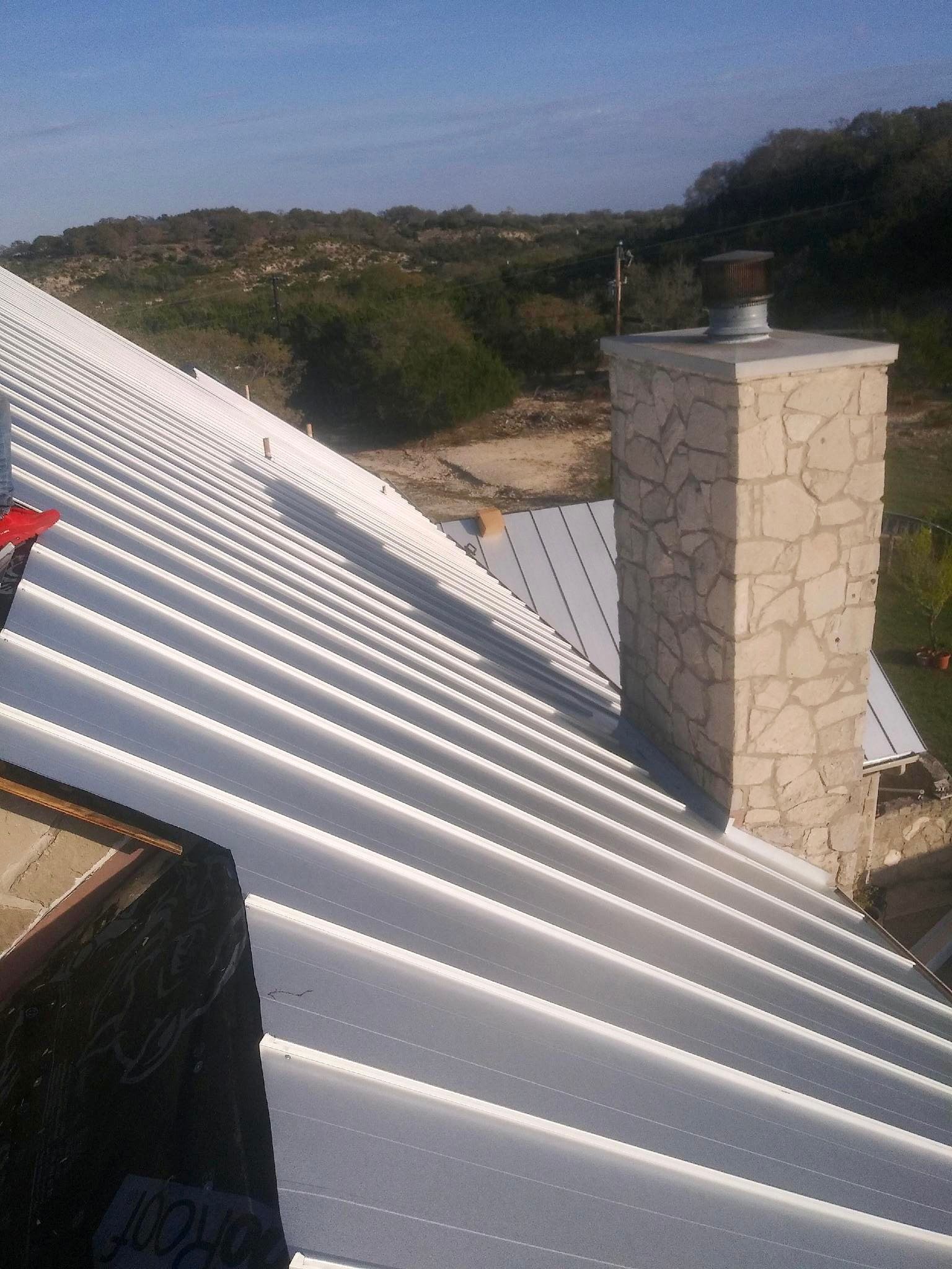 Residential Metal Roof Installation using McElroy Metal by Premier Roofing and Contracting