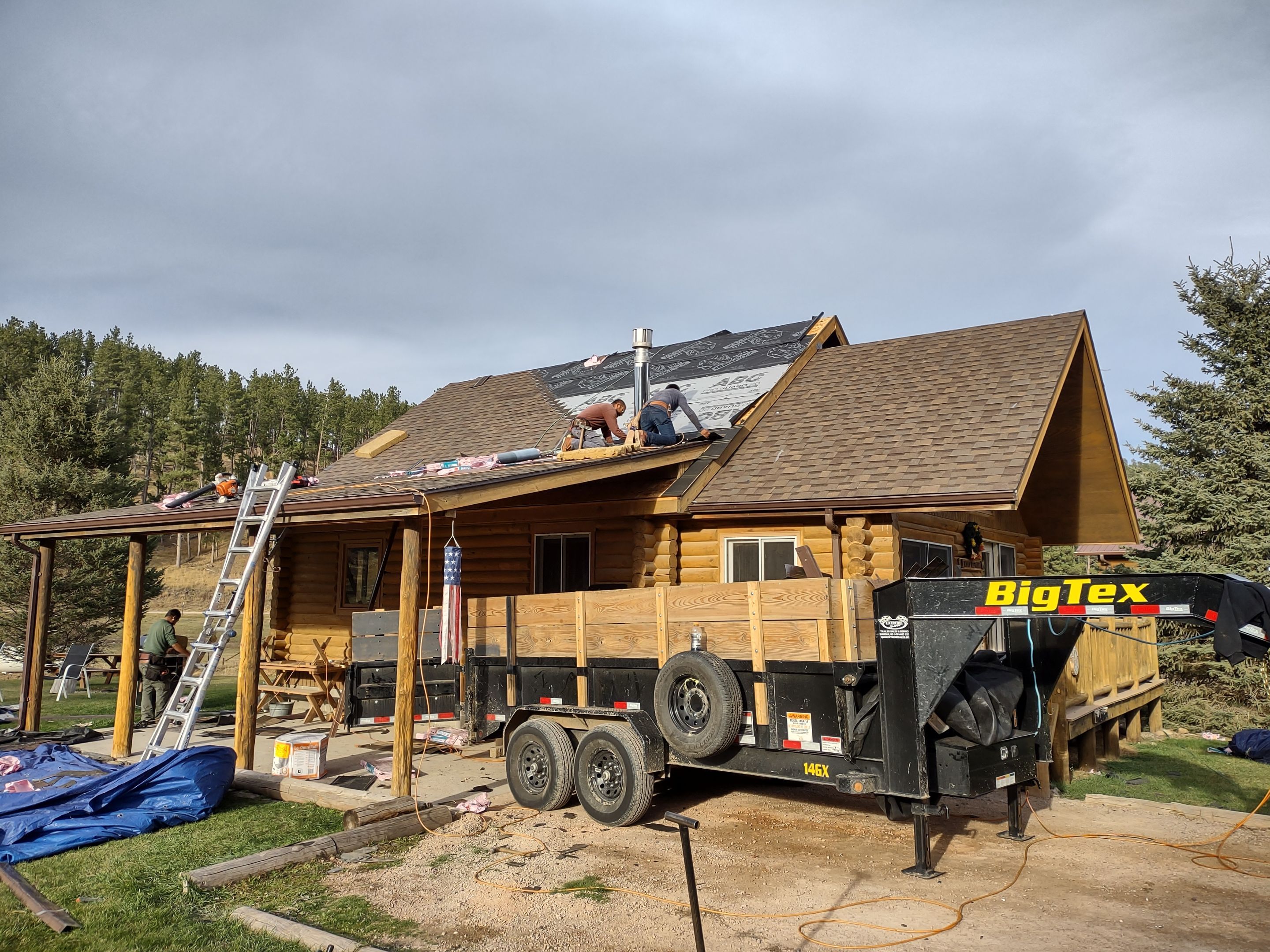 Residential Roofing Installation using Owens Corning Duration Teak by Lightning Exteriors