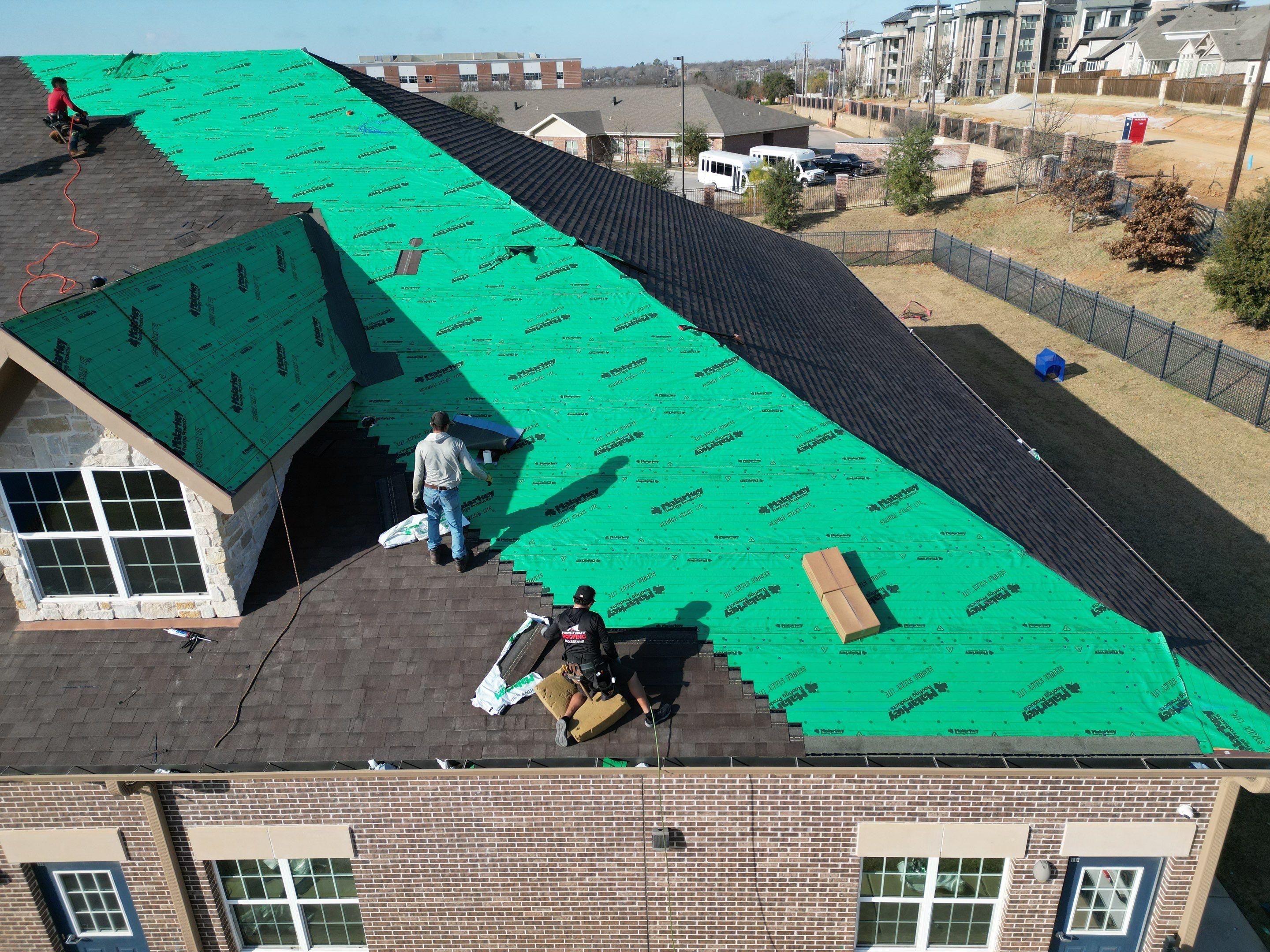 Goddard School Roof Replacement by First Out Roofing 