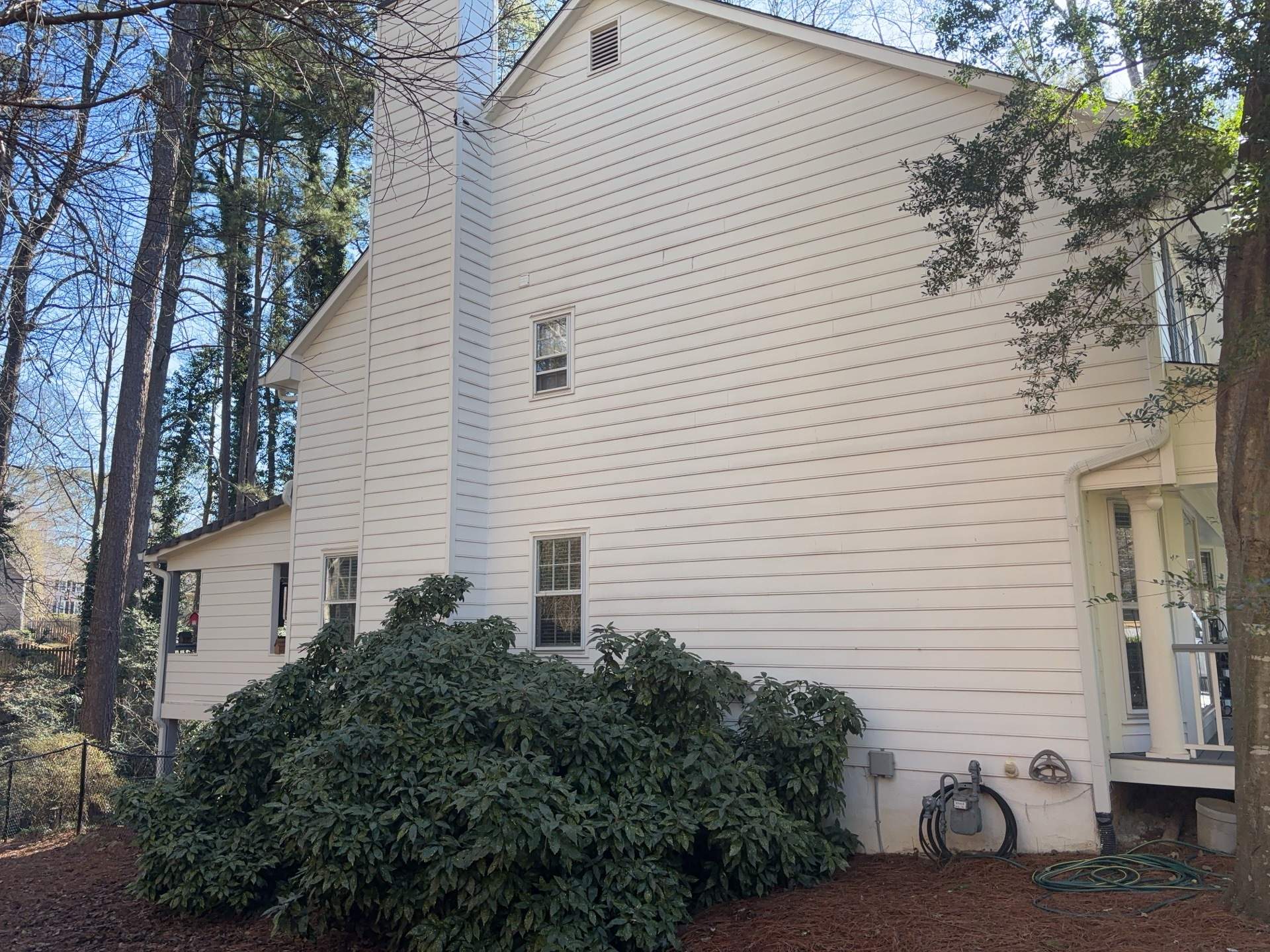 Marietta James Hardie Siding Installation, Rotted Wood Replacement, Exterior Painting, and Deck Stain using Sherwin Williams SuperDeck SOLID Stain by Nelson Exteriors