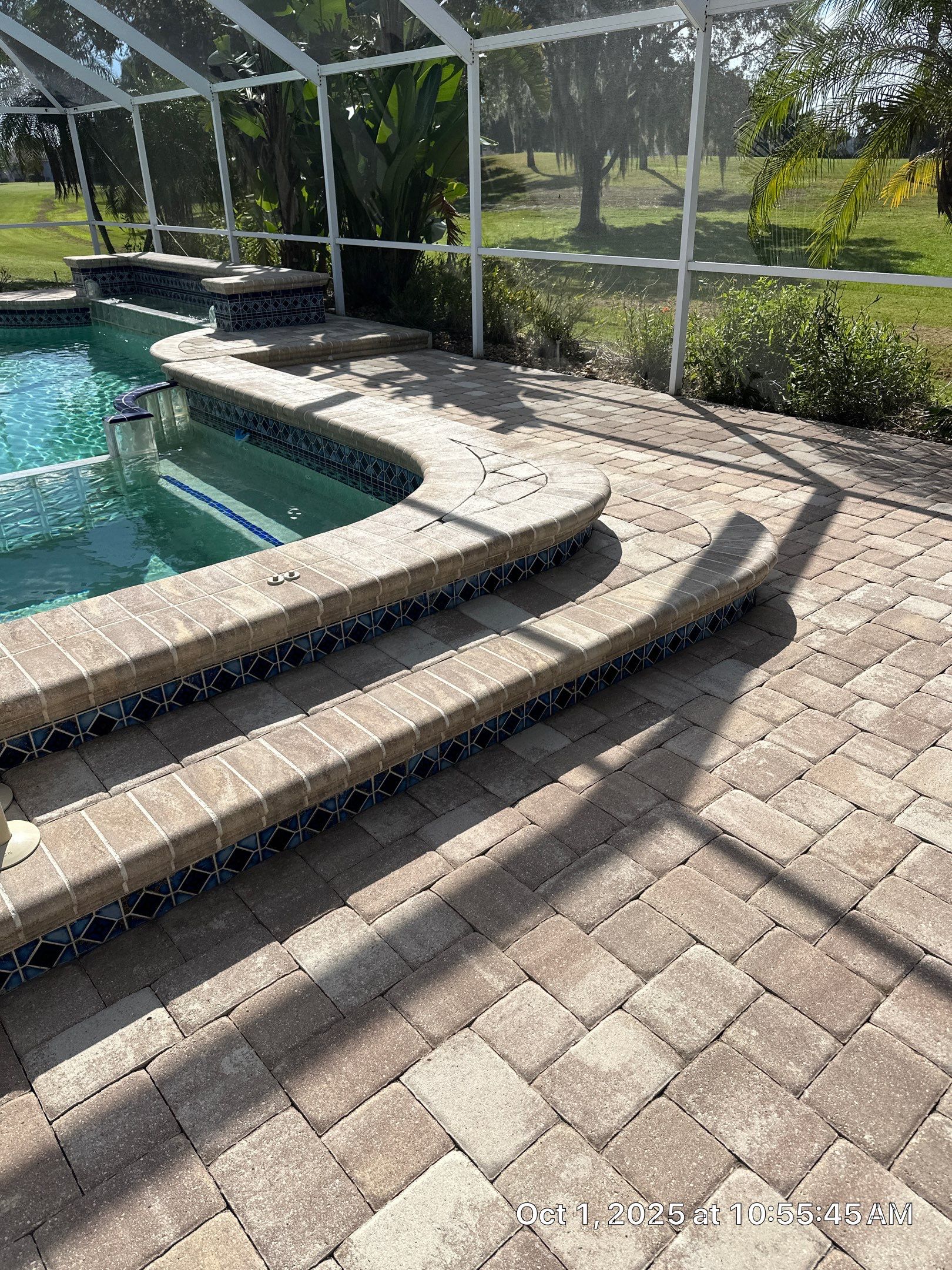 Sun City Center Paver Stripping and Sealing for Pool Deck by Supreme Paver Experts