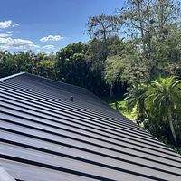 24ga 1.5" Mechanical Seam Dark Bronze  by Total Roofing System The Metal Roof Experts