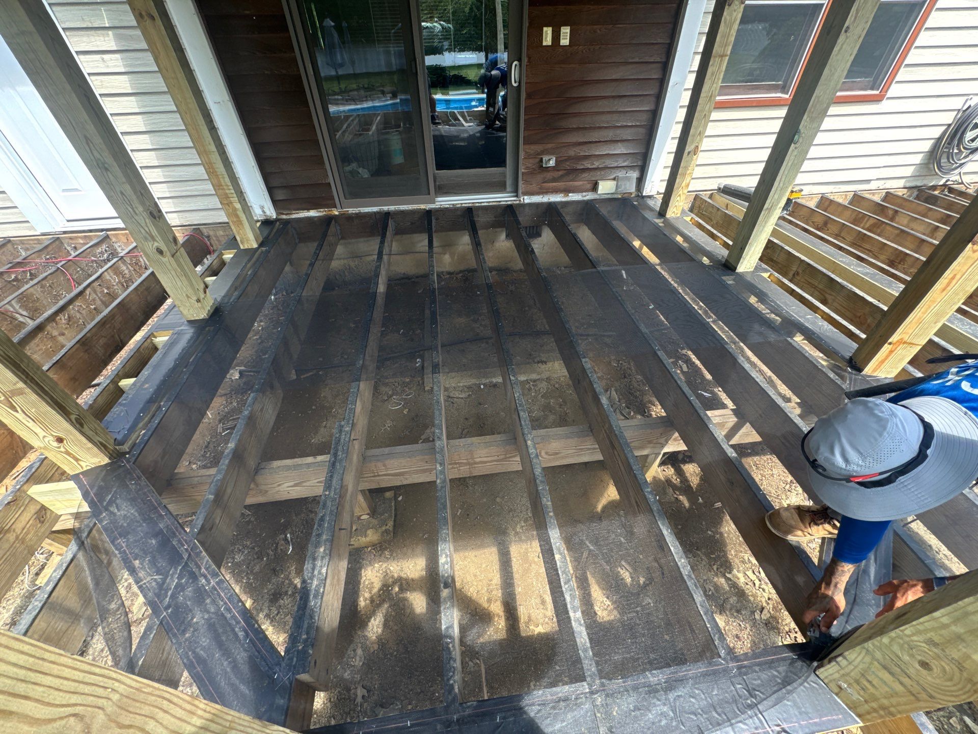 Deck Resurface and screen room remodel in Freehold Township by deck guardian