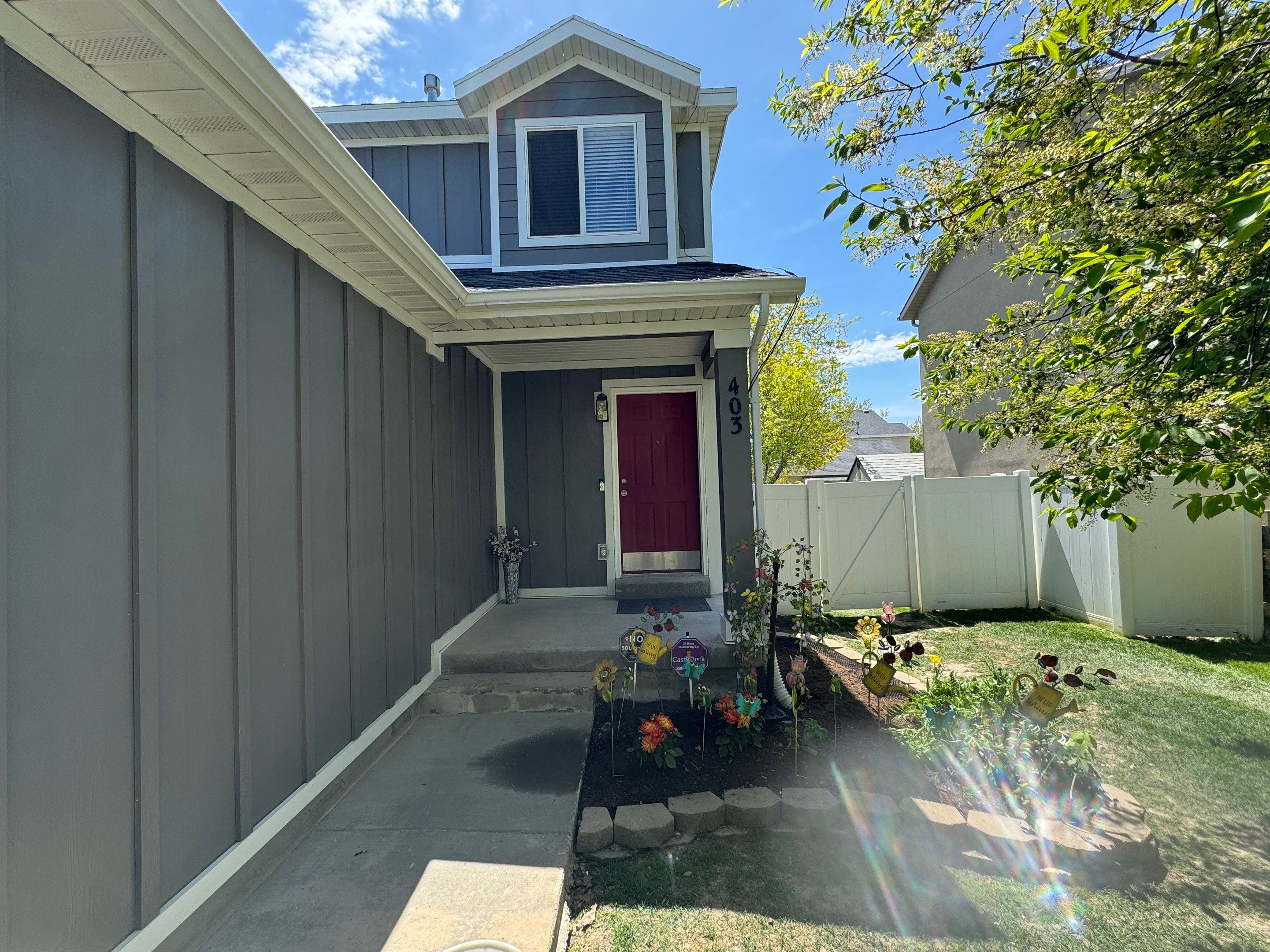 Draper | Stucco & Brick to Hardie Conversion | Aged Pewter & Arctic White by Ideal Siding Utah