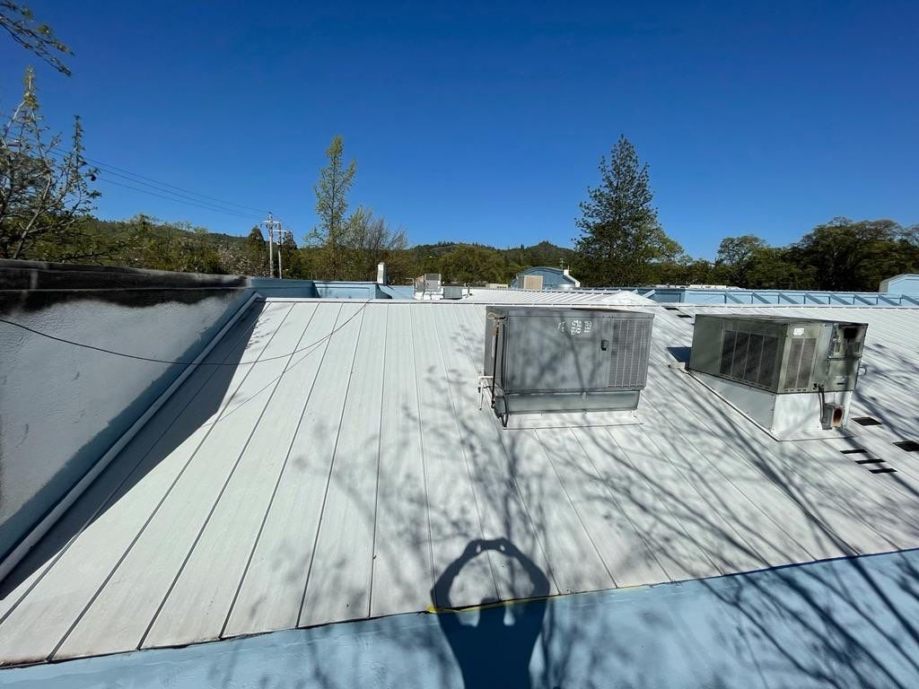 Foam Refurbish using Conklin Benchmark/PUMA XL coatings and spray foam by Straight Edge Roofing Inc