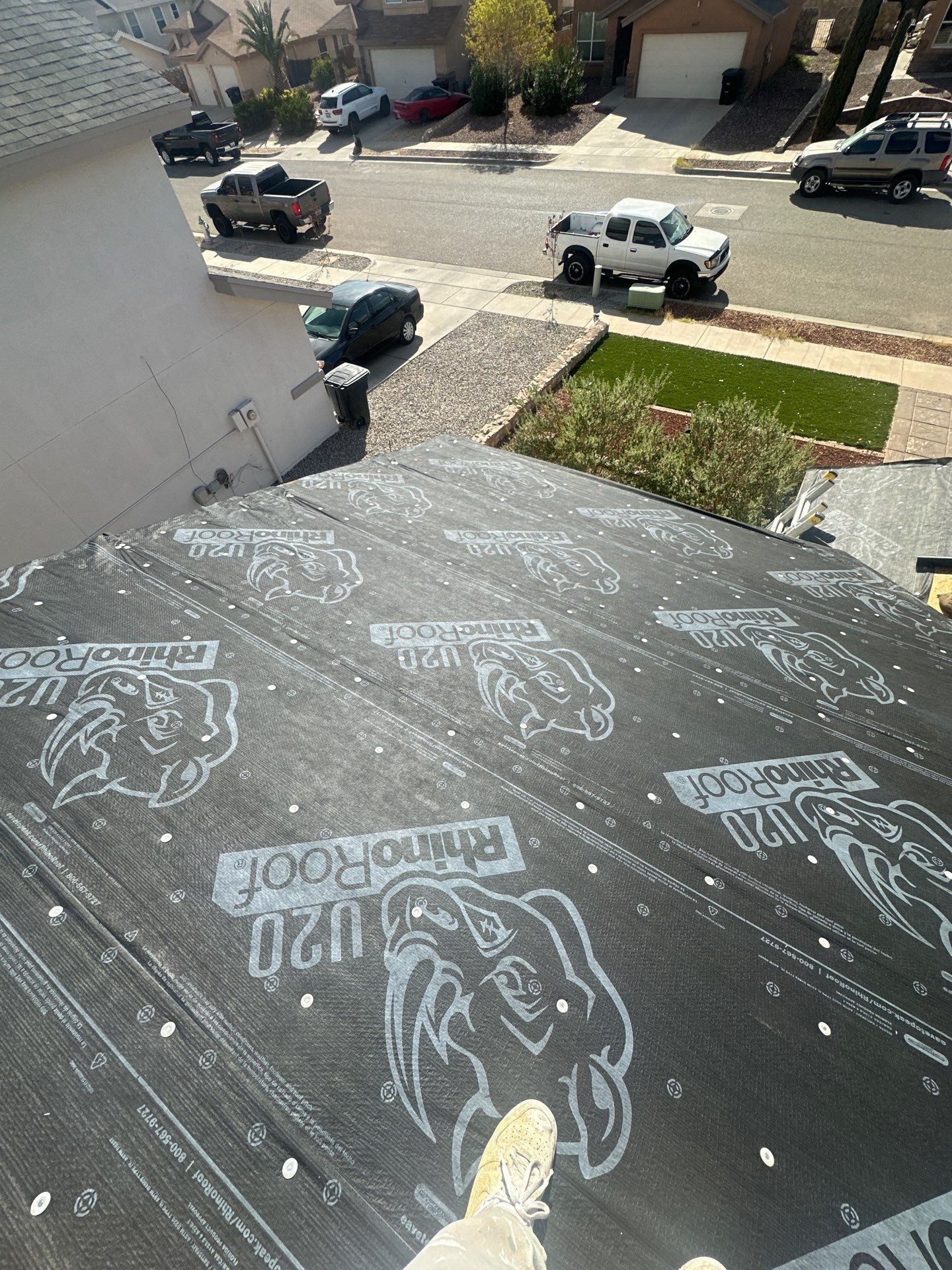 Shingle roof restoration by SPF Services 
