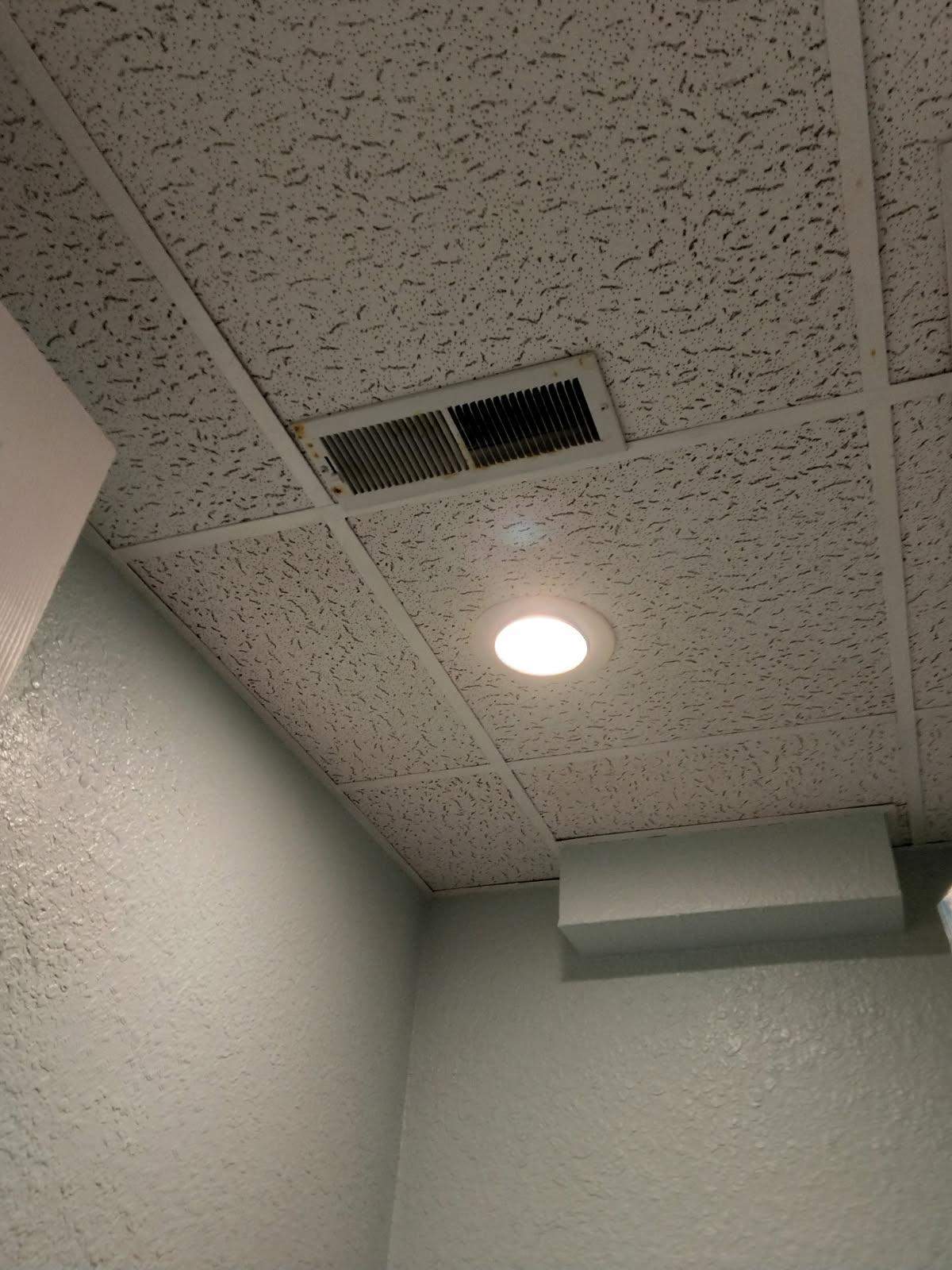 Ceiling Tile & Bathroom Vent Replacement - Columbia, IL by Legendary Services Company LLC.