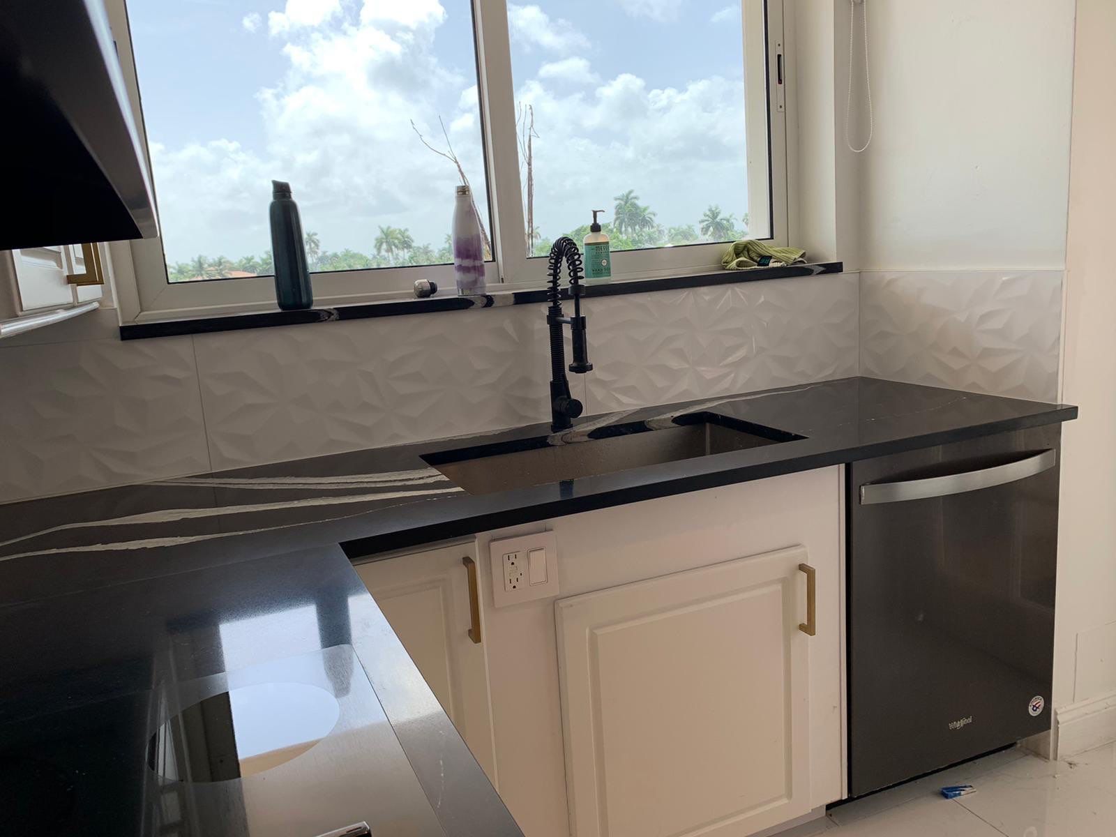 Backsplash in Downtown Fort Lauderdale by Broward Tile Guys