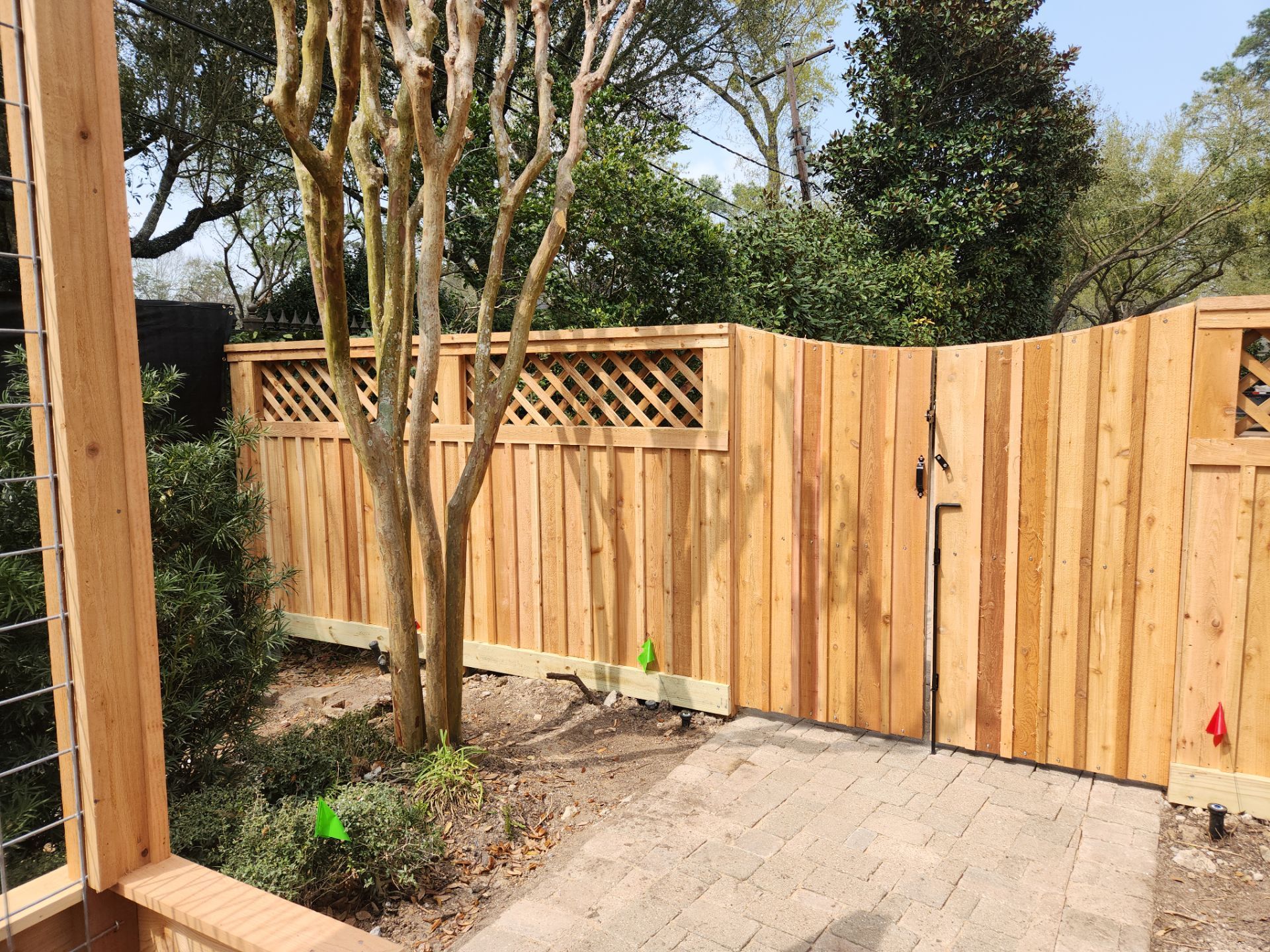 Premium Privacy : Fence with Lattice Top by Tim's Fences