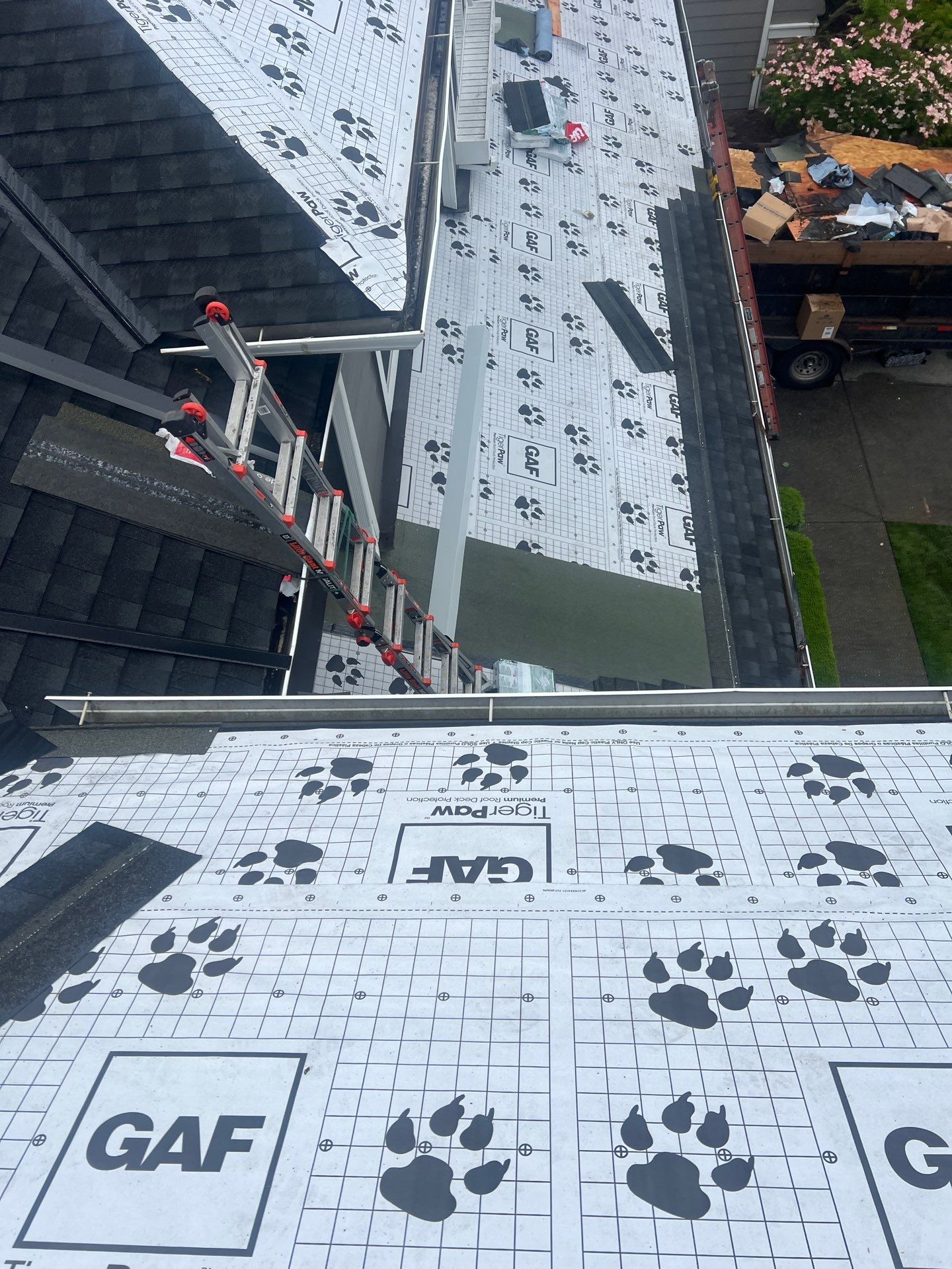 Residential Roofing Installation using GAF UHDZ Shingles by Roofing Formula LLC